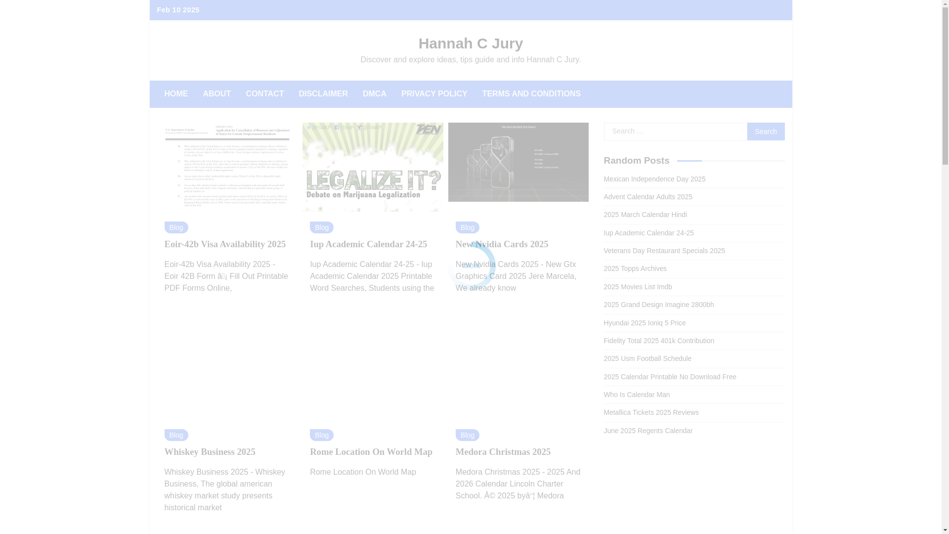 website screenshot of https://hannahcjury.pages.dev/