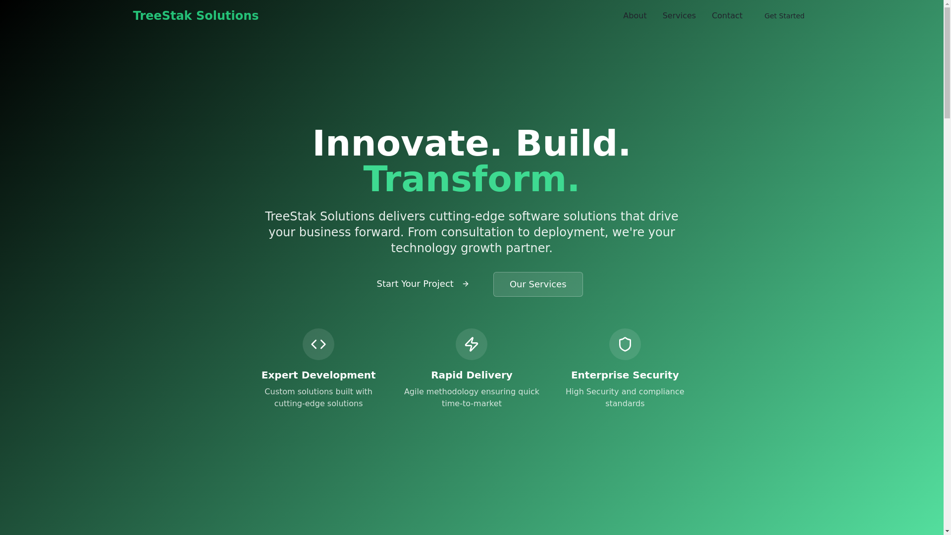 website screenshot of https://treestakwebsite-v2.pages.dev/