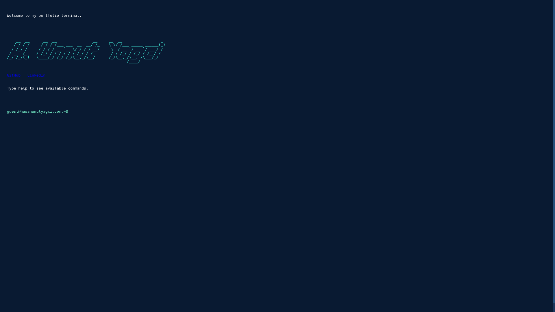 website screenshot of https://hasanumutyagci-com.pages.dev/