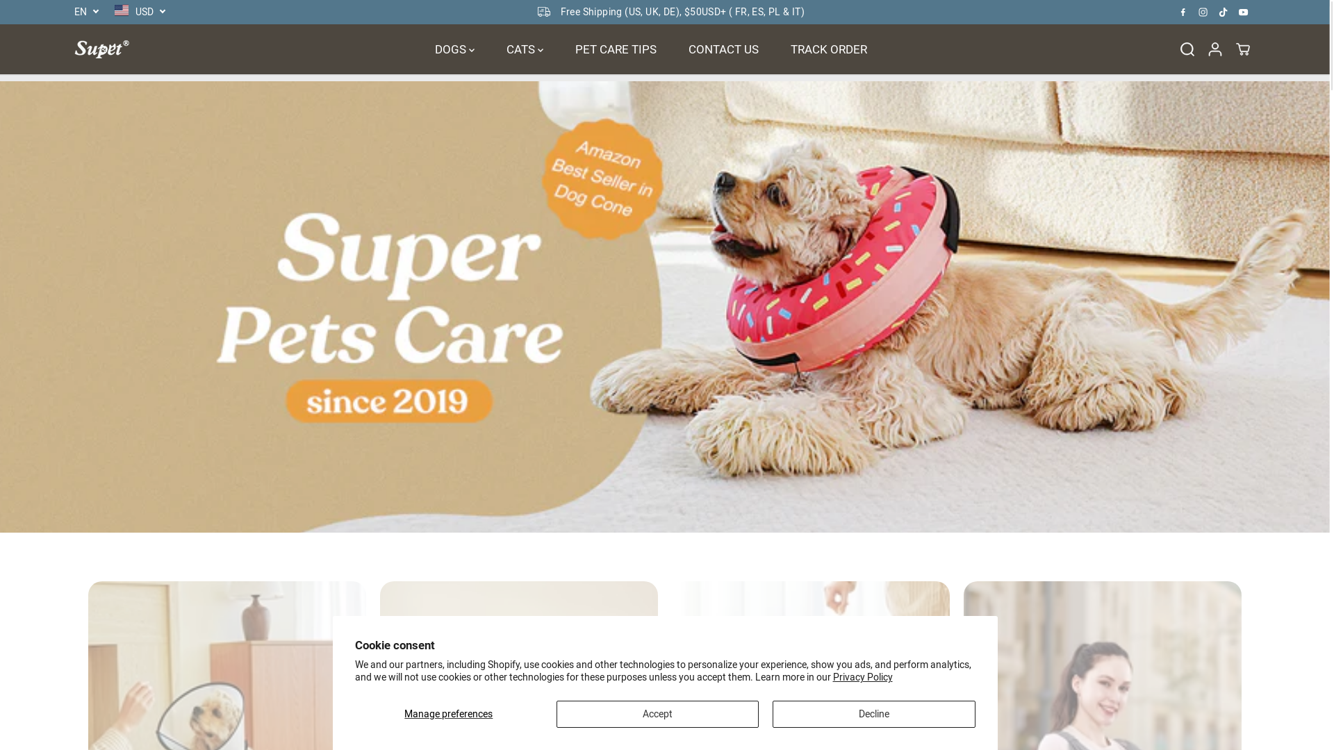 website screenshot of https://supeteu.com/