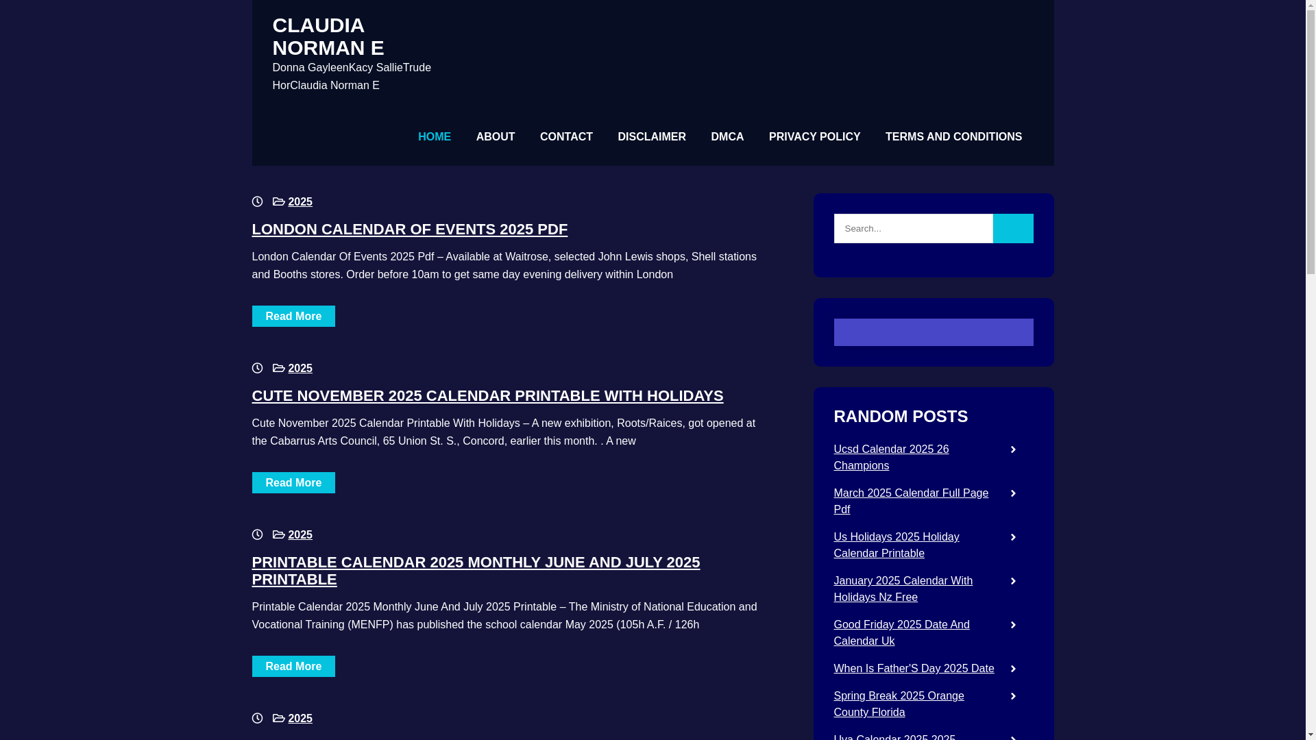 website screenshot of https://claudianormane.pages.dev/