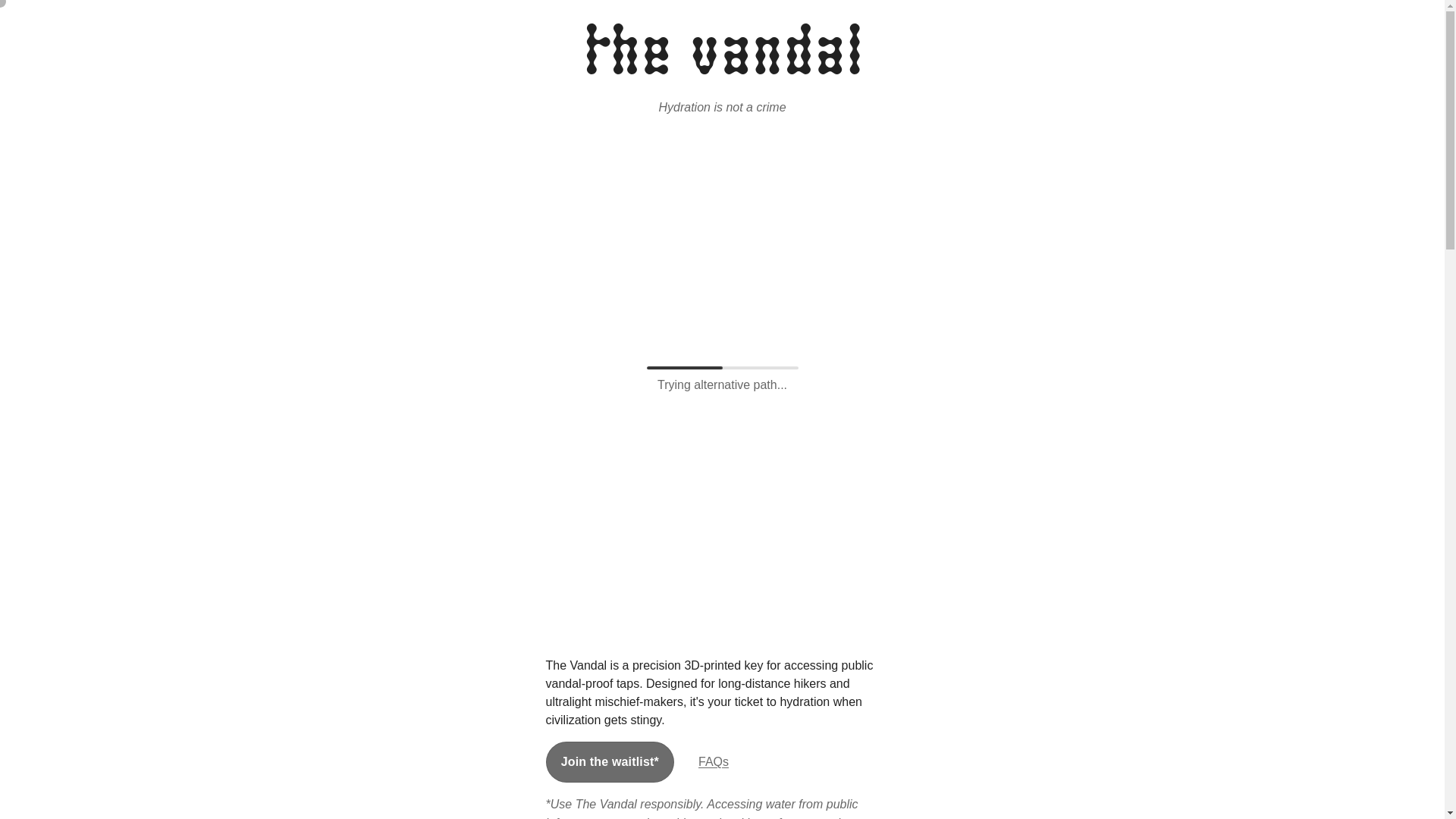 website screenshot of https://vandal-bea.pages.dev/