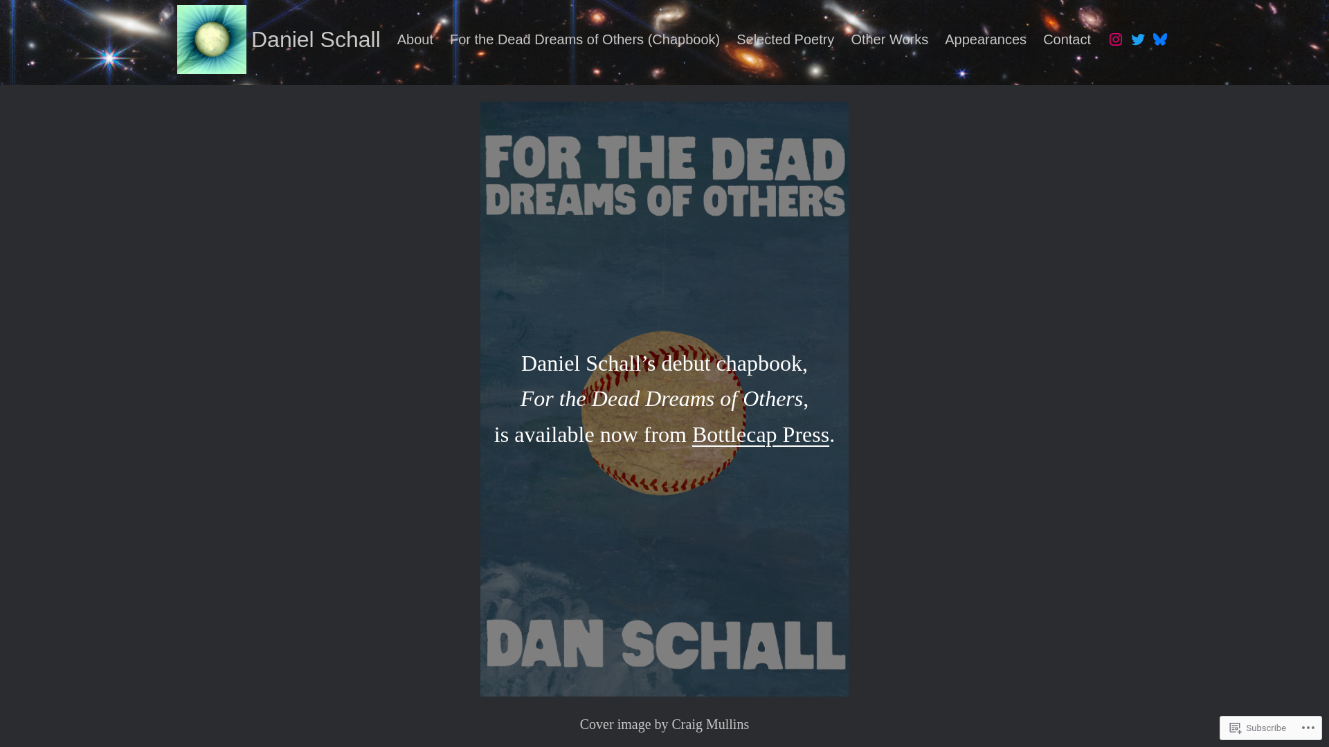website screenshot of https://danschallwriter.com/