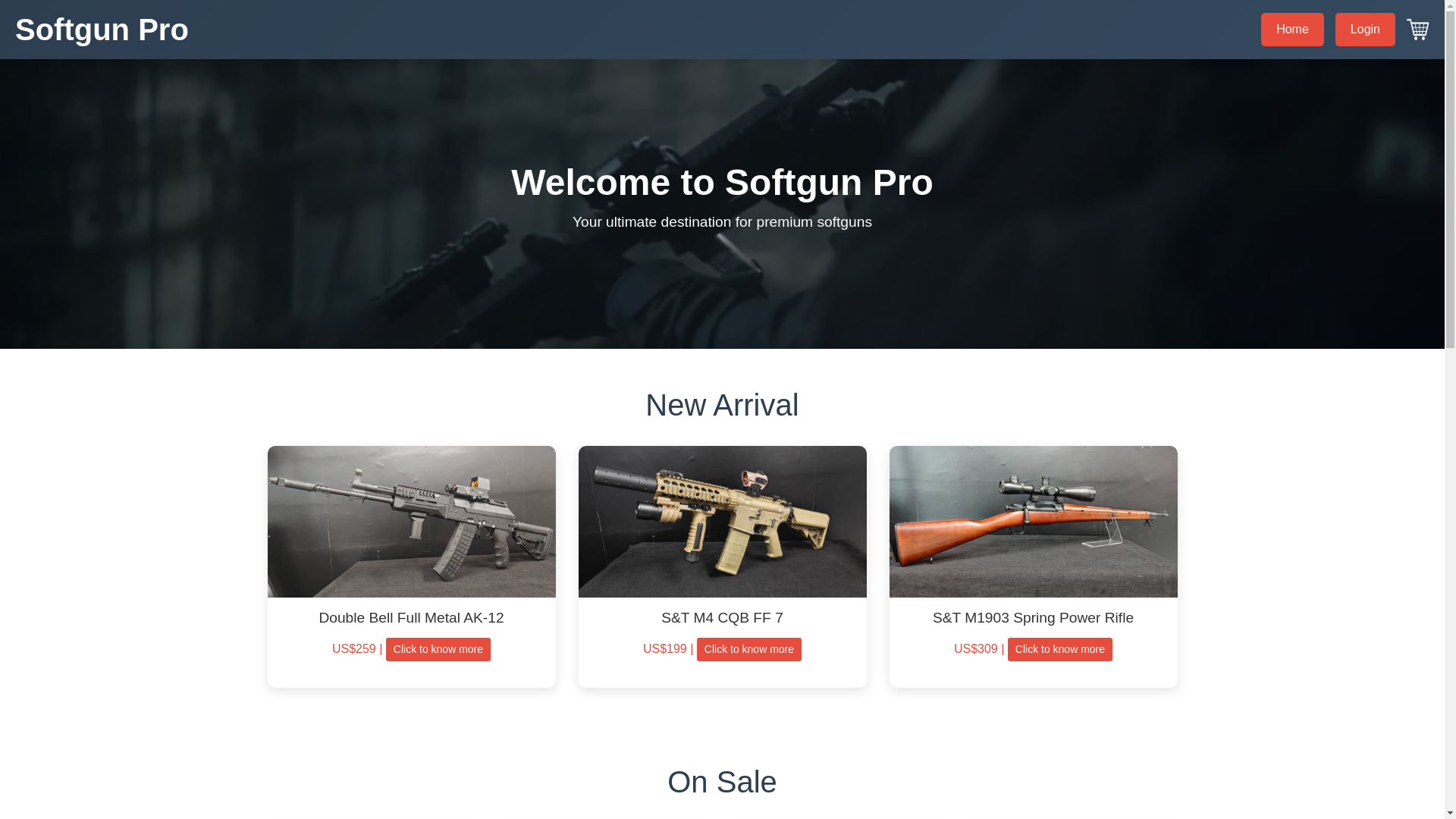 website screenshot of https://softgun.pages.dev/