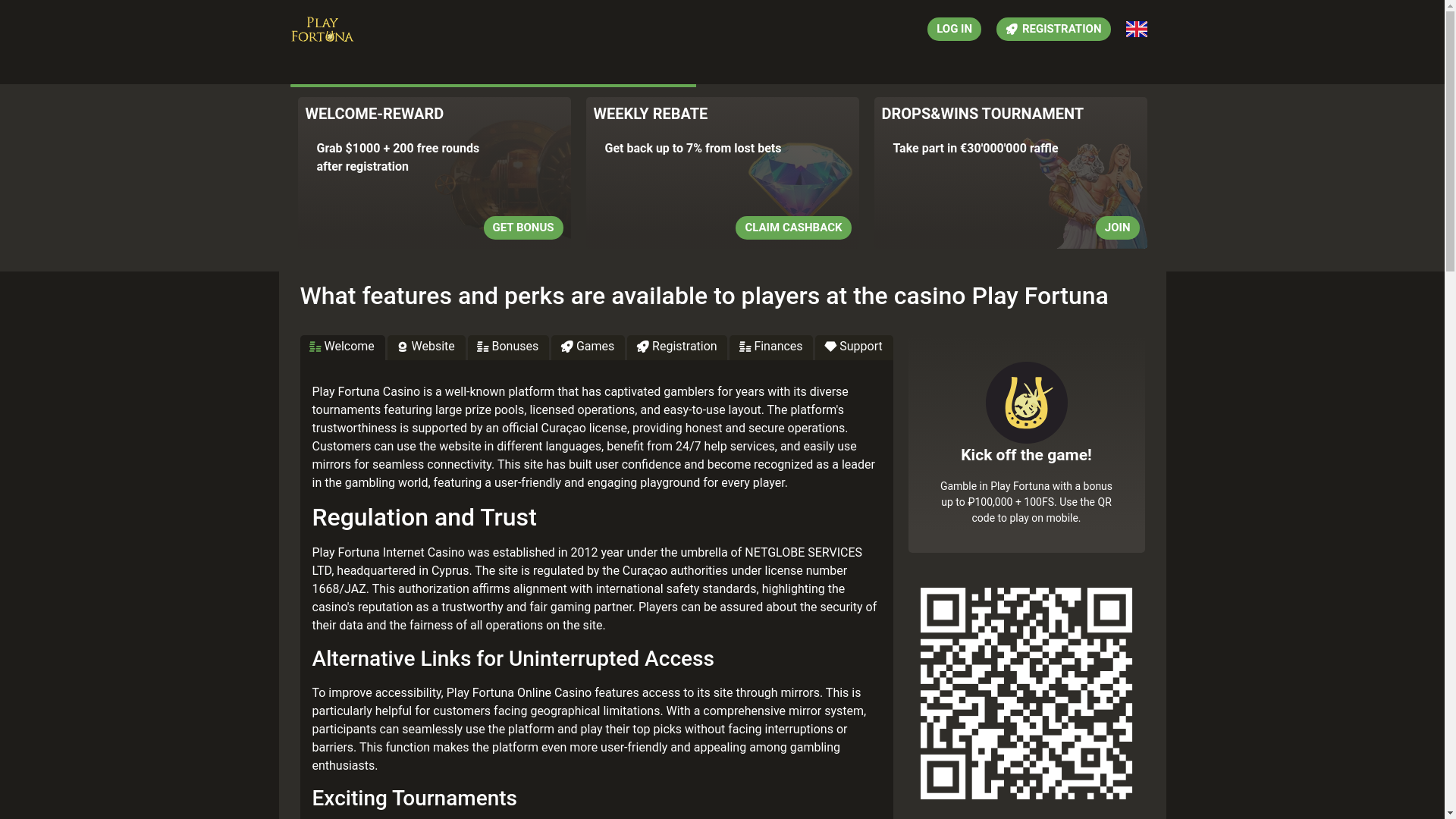 website screenshot of https://playfortuna777bets.top/