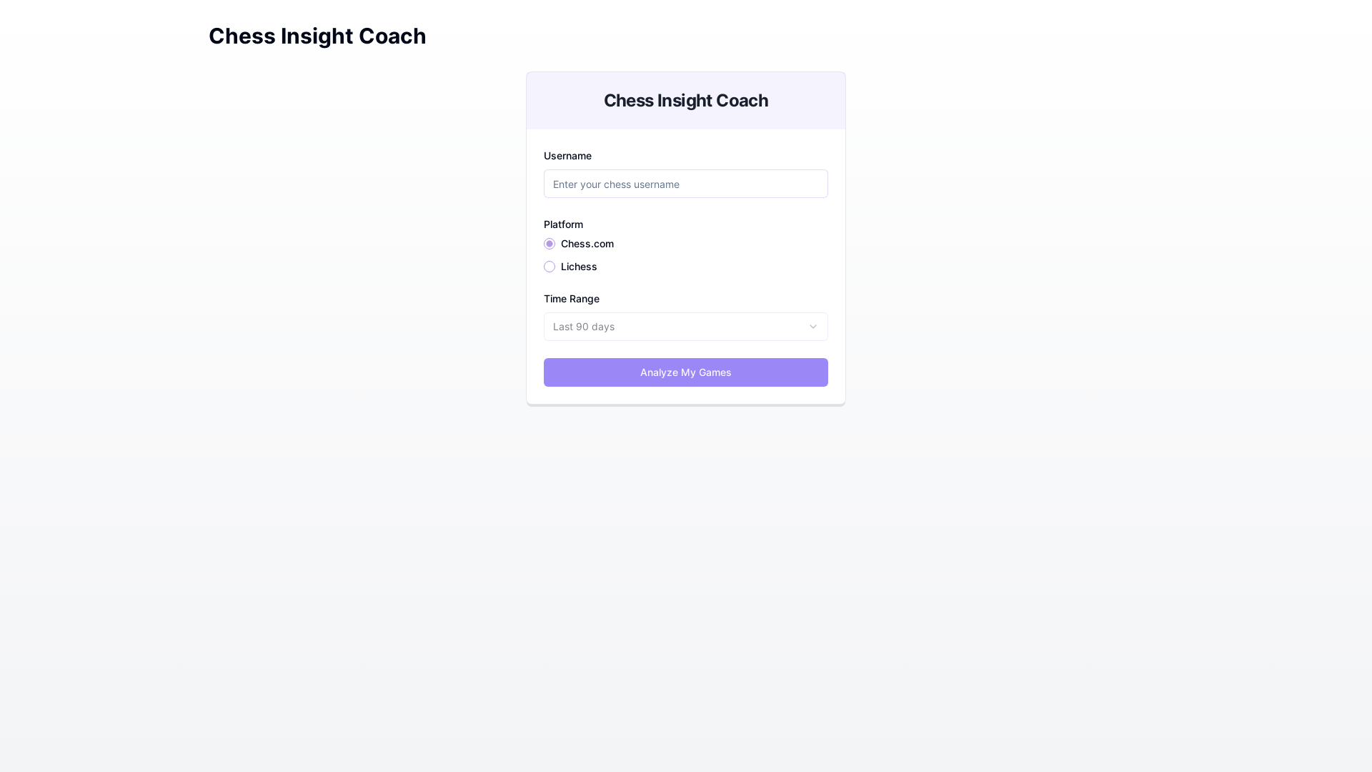 website screenshot of https://chess-coach.xyz/