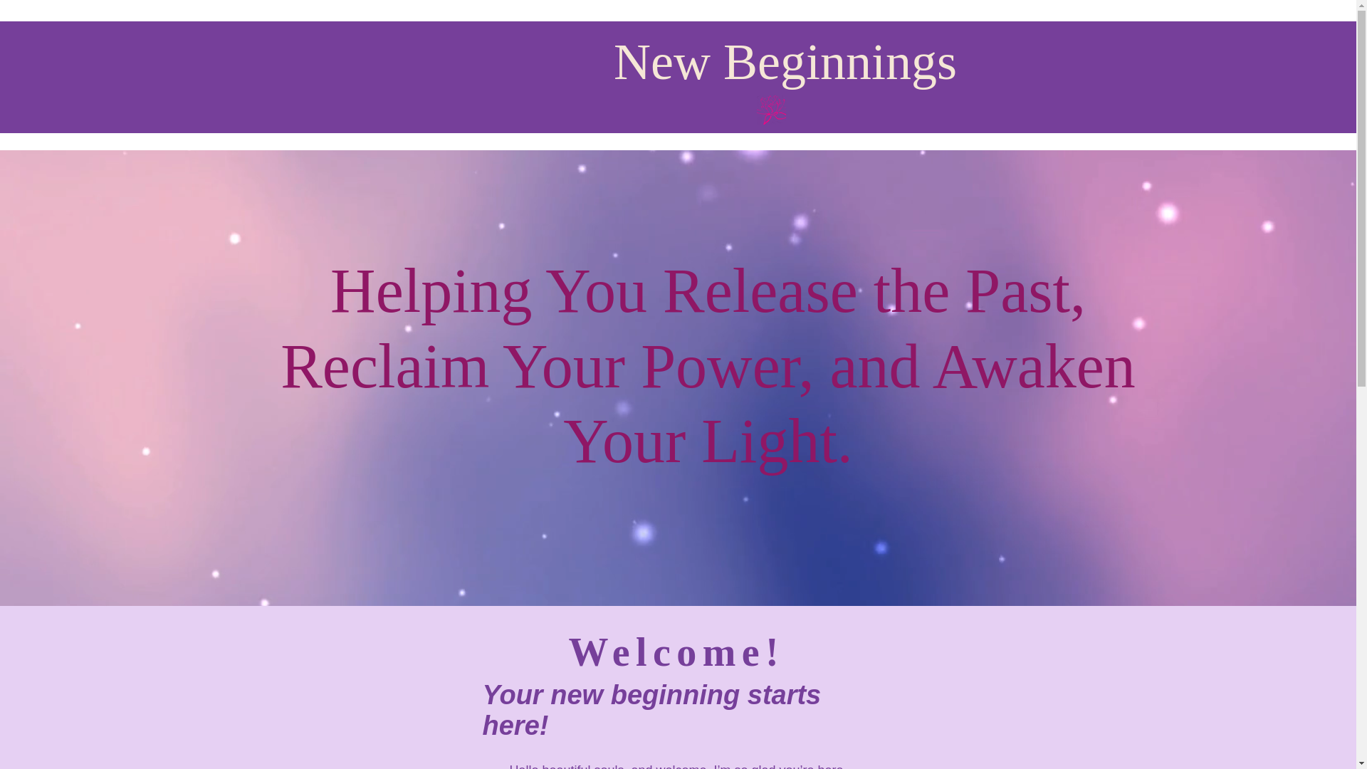 website screenshot of https://newbeginningswithamy.co.uk/