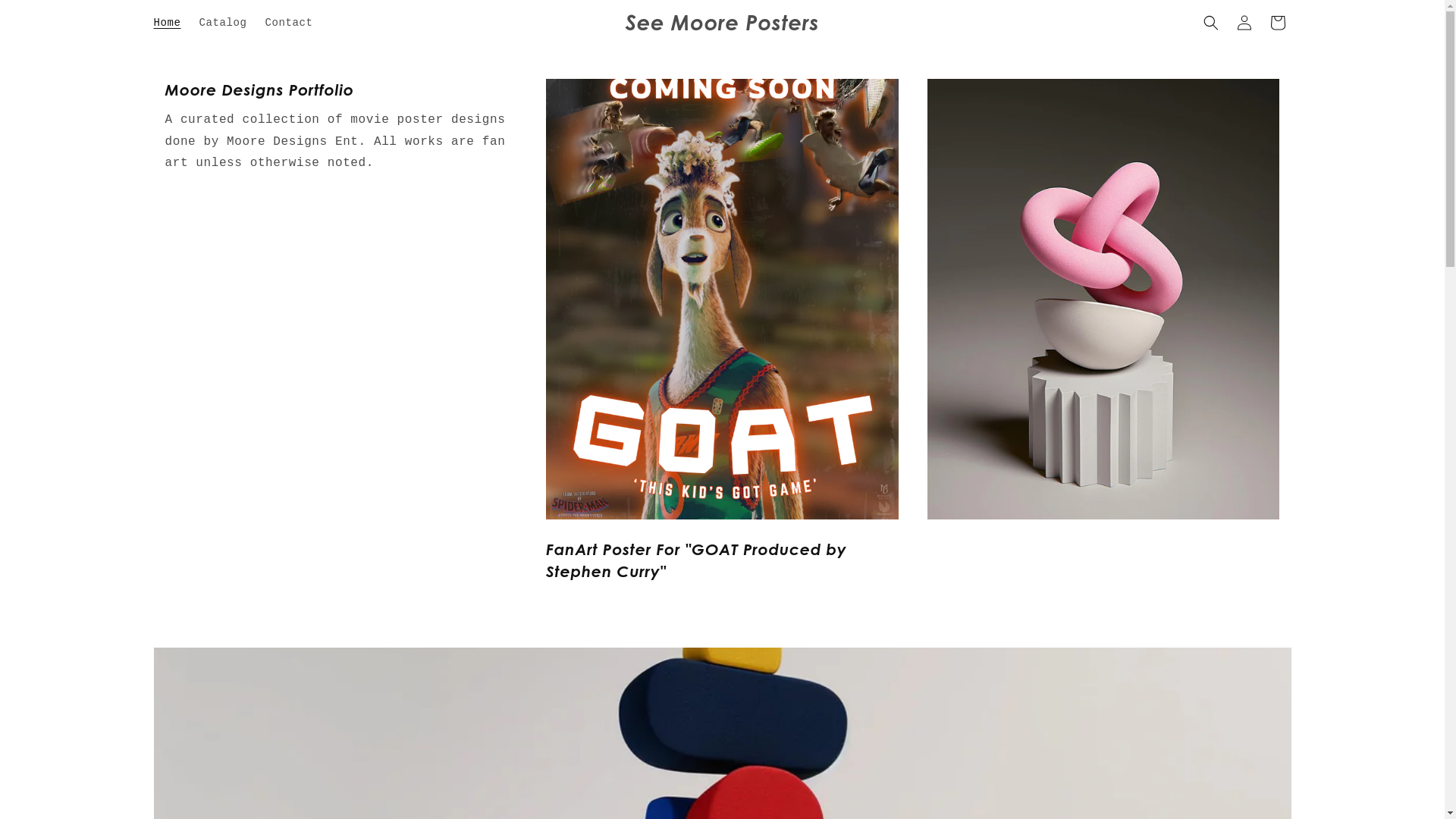 website screenshot of https://seemooreposters.com/