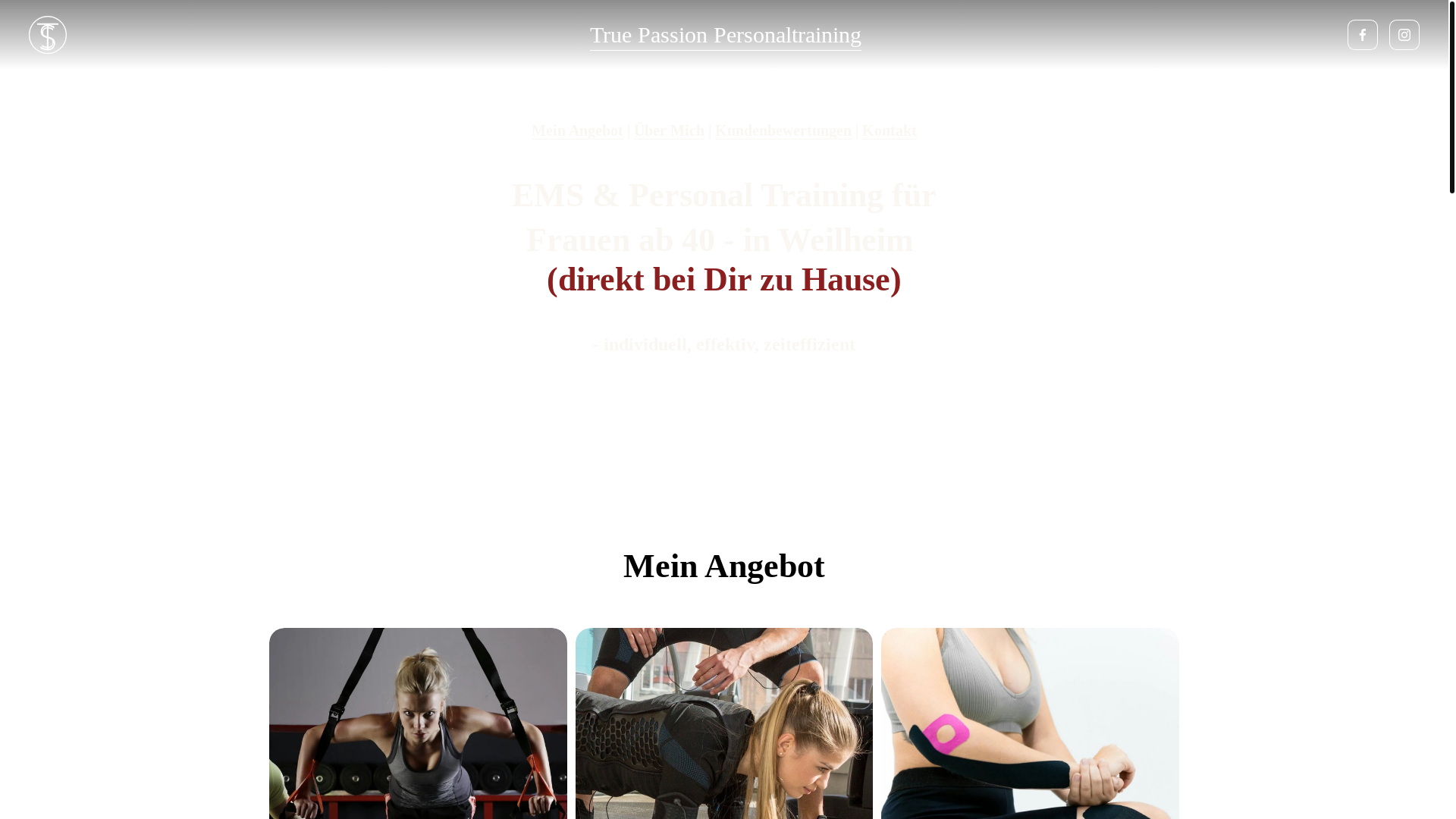 website screenshot of https://pureflow-training.de/