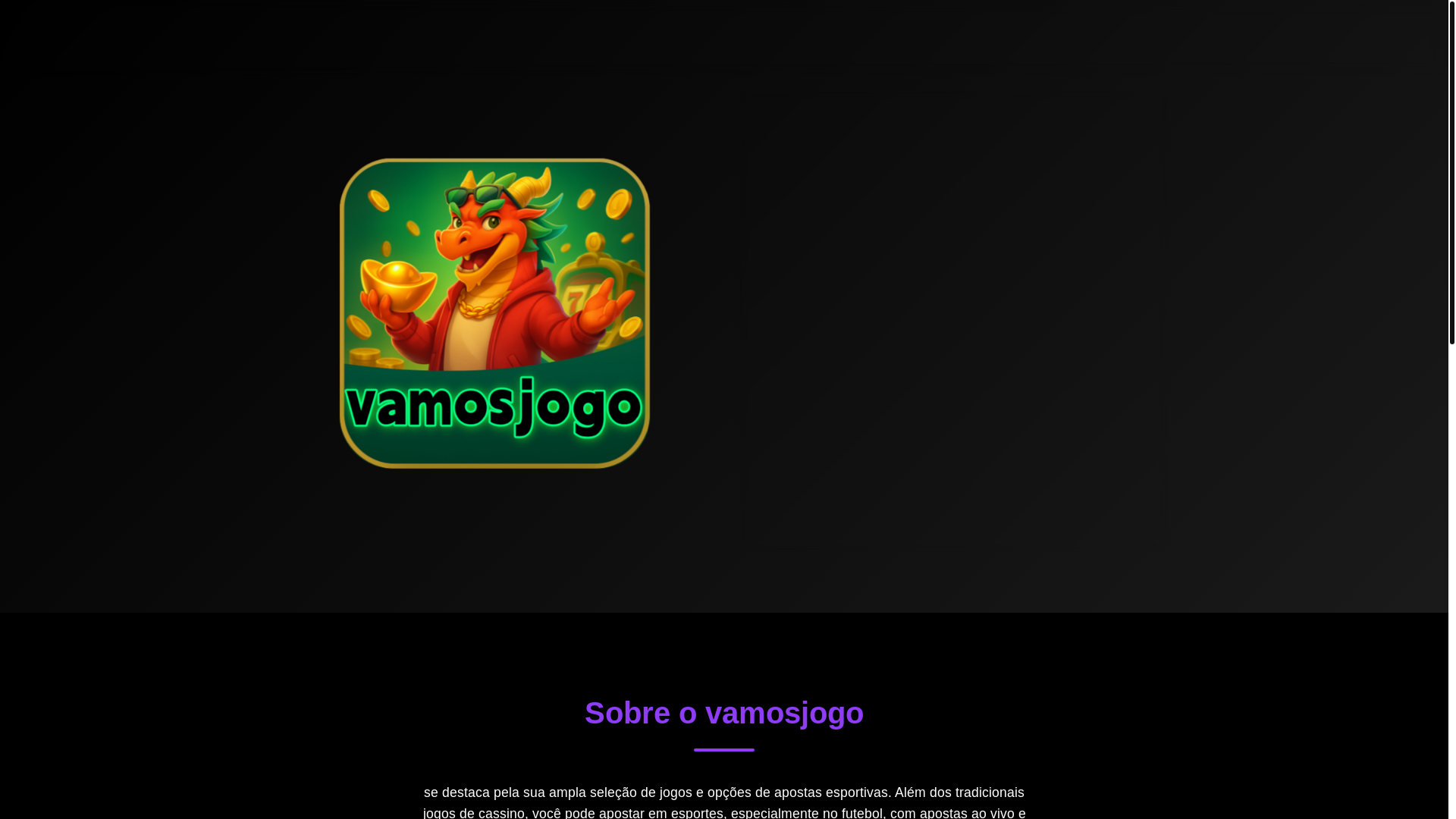 website screenshot of https://vamosjogoapp.com/