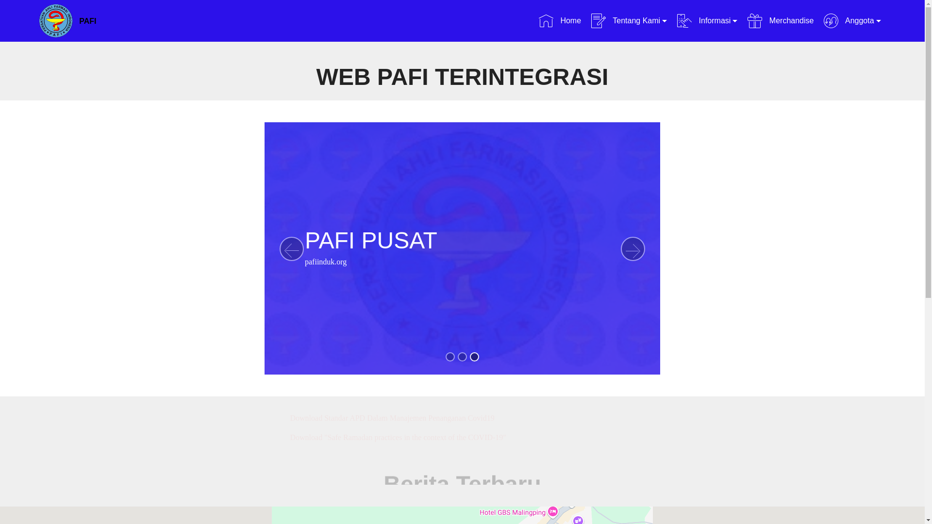 website screenshot of https://pafi-malingping-org.pages.dev/