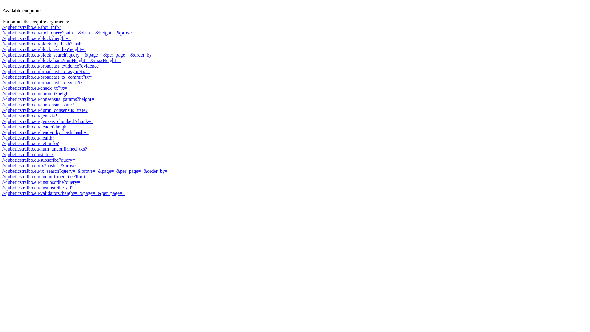 website screenshot of https://qubeticstralbo.eu/