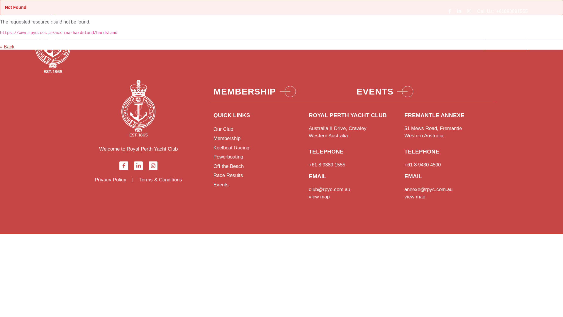 website screenshot of https://www.rpyc.com.au/marina-hardstand/hardstand