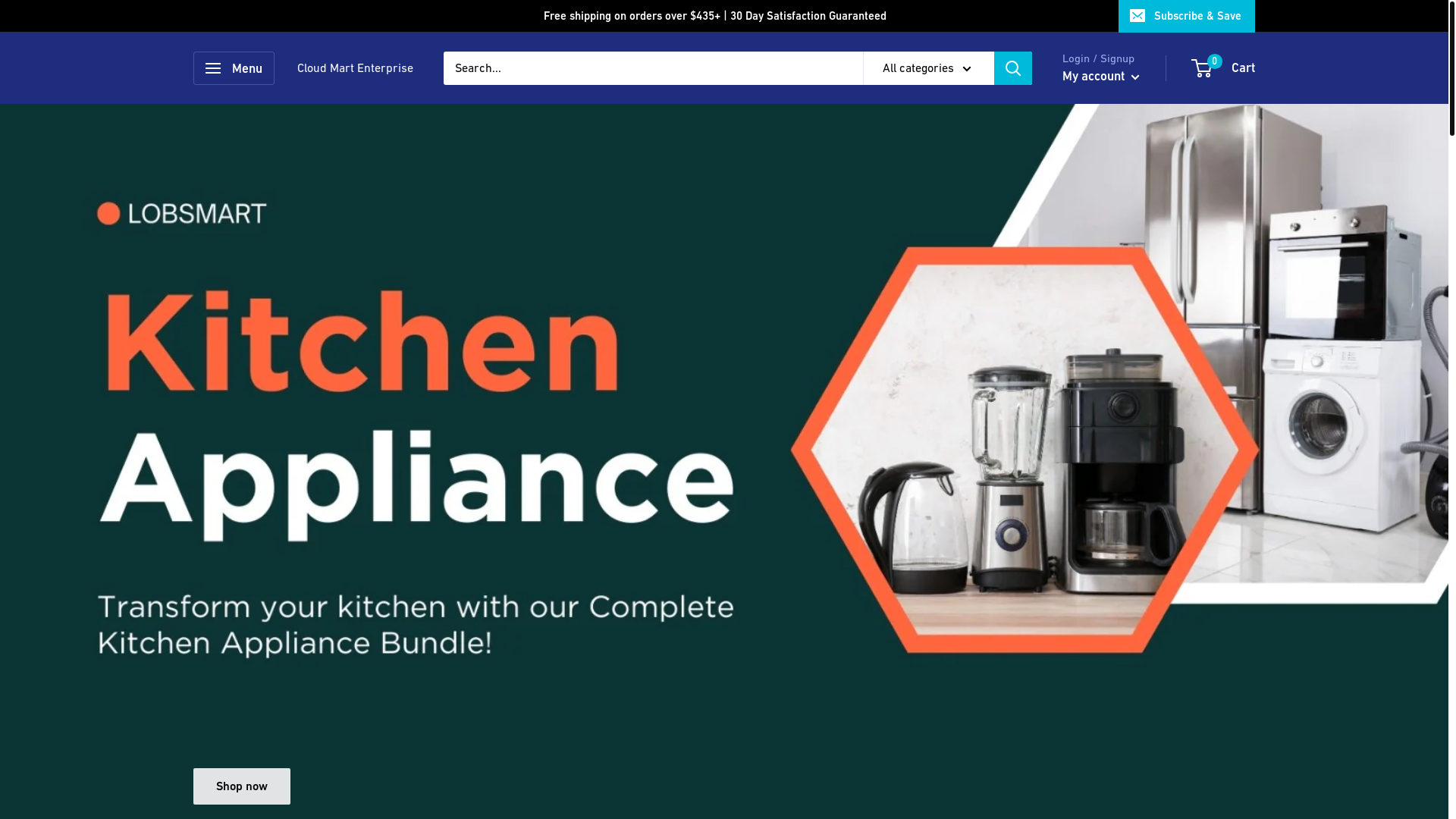 website screenshot of https://cloudmartenterprise.com/