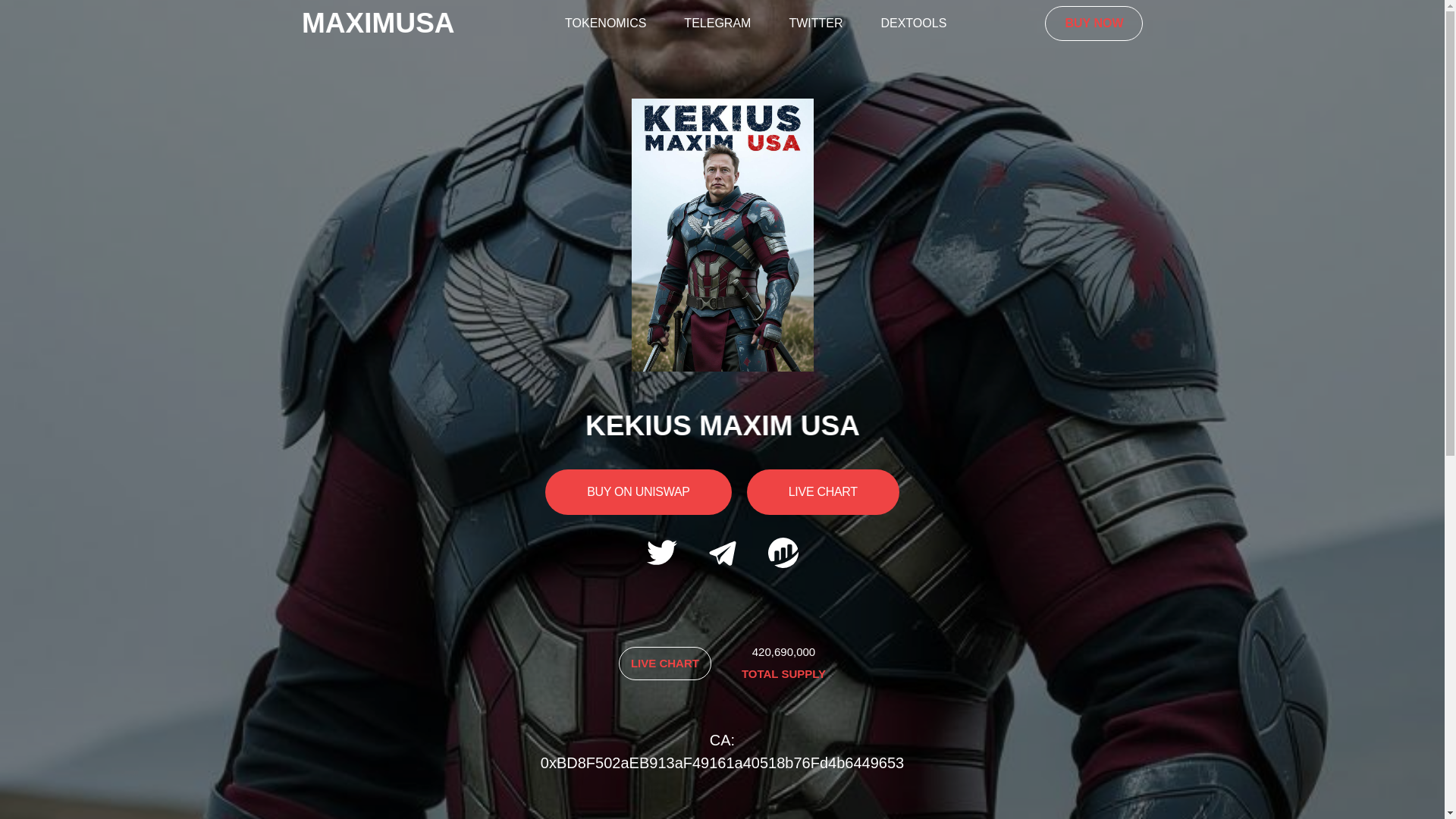 website screenshot of https://kekius-maxim-usa.vip/