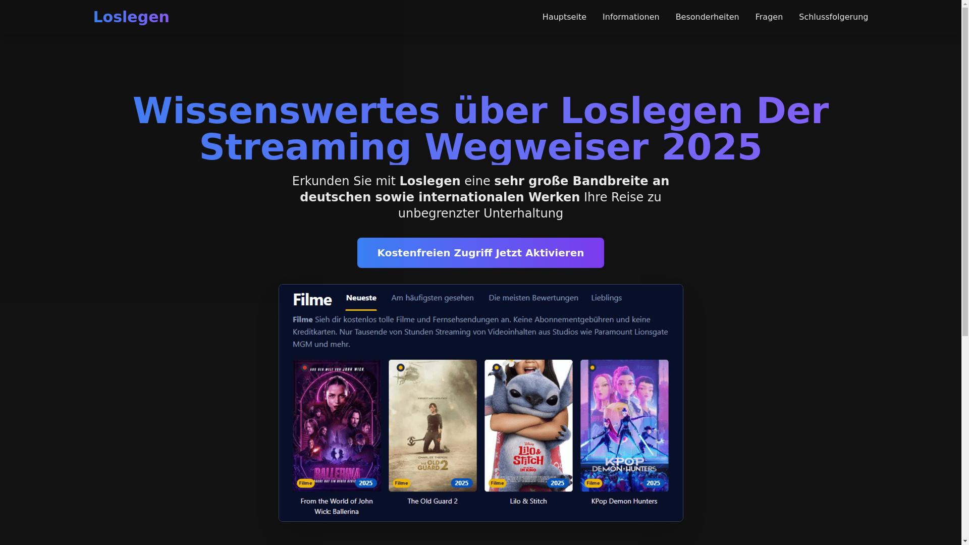 website screenshot of https://einschalten-5nw9.pages.dev/
