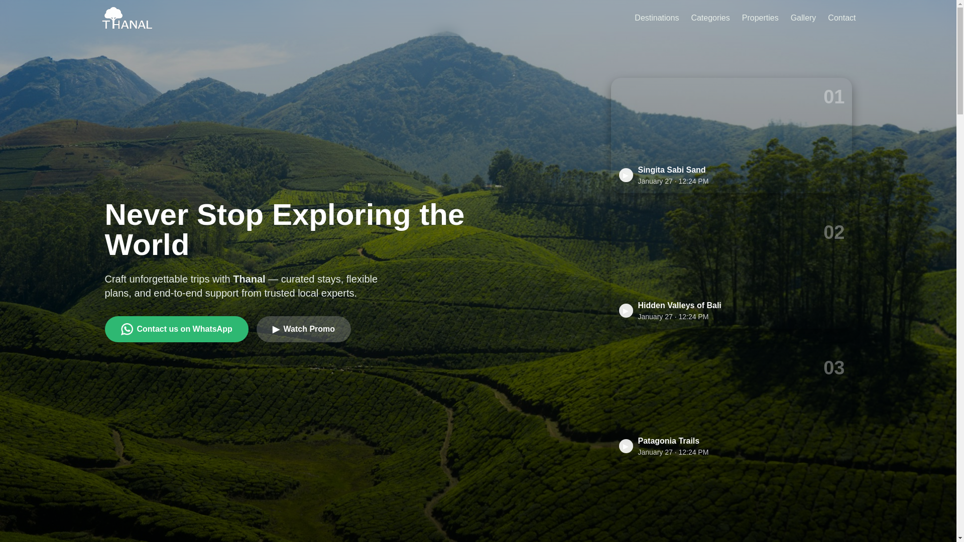 website screenshot of https://thanal.pages.dev/