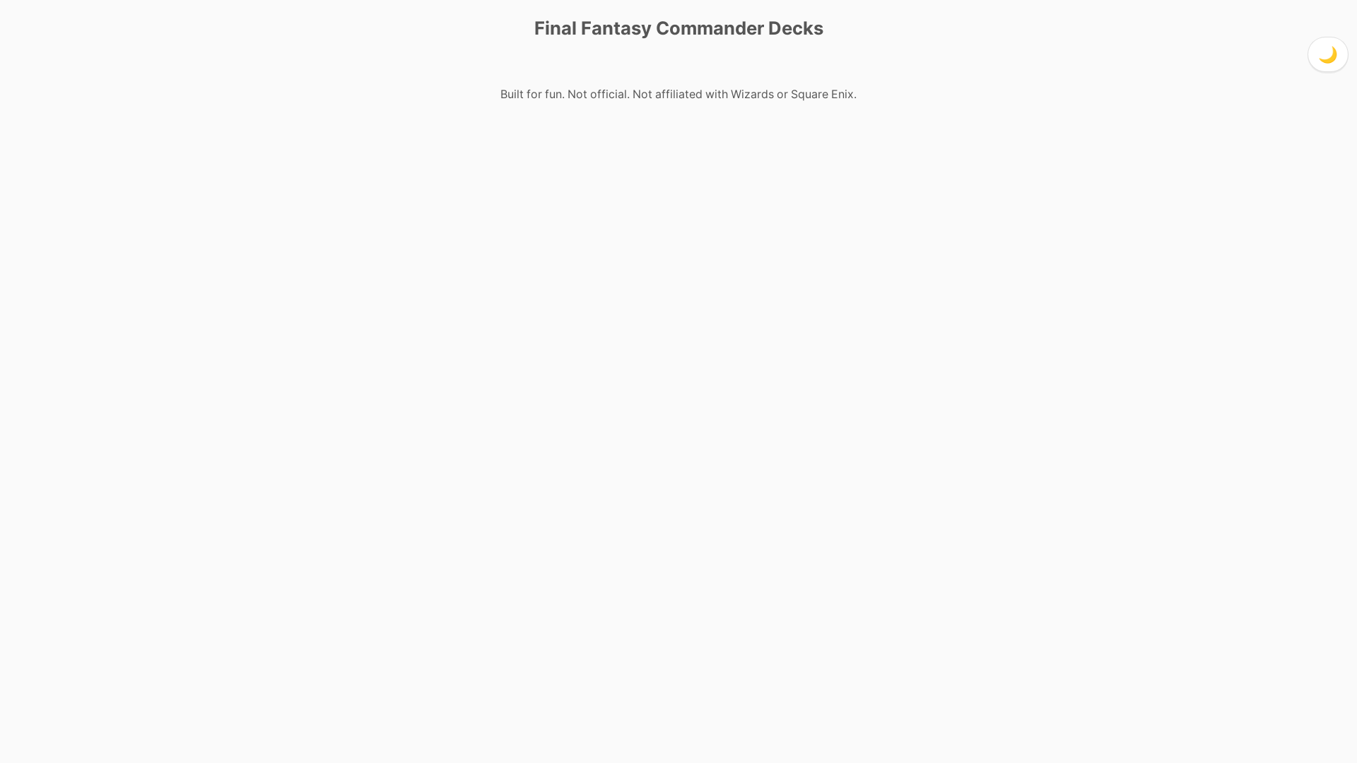 website screenshot of https://ff-mtg-gallery.pages.dev/