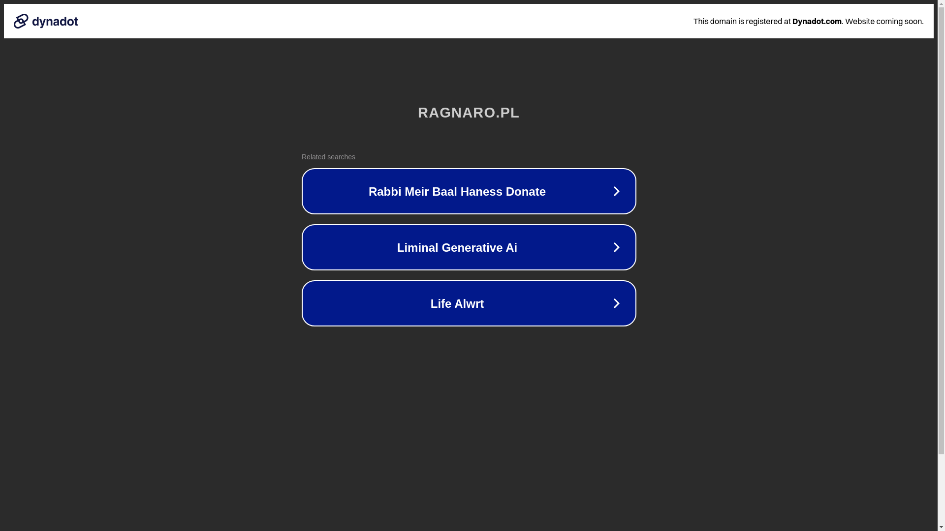 website screenshot of https://ragnaro.pl/