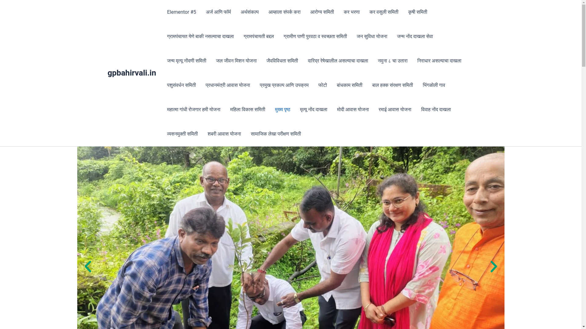 website screenshot of https://gpbahirvali.in/
