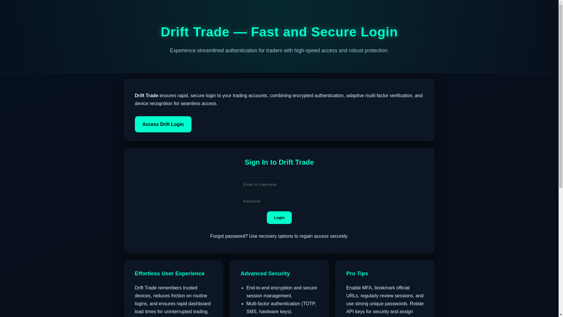 website screenshot of https://drft-io-en.pages.dev/