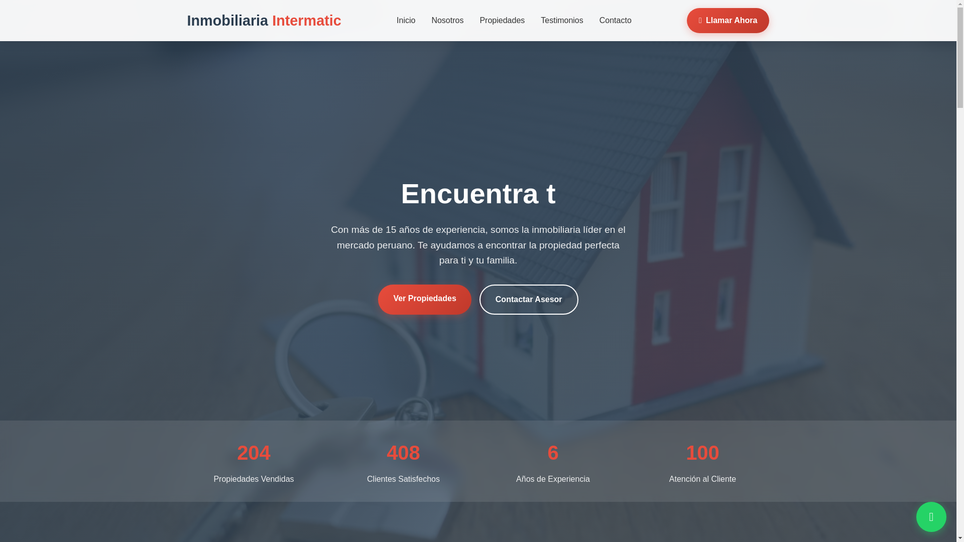 website screenshot of https://inmobiliariaintermatic.online/