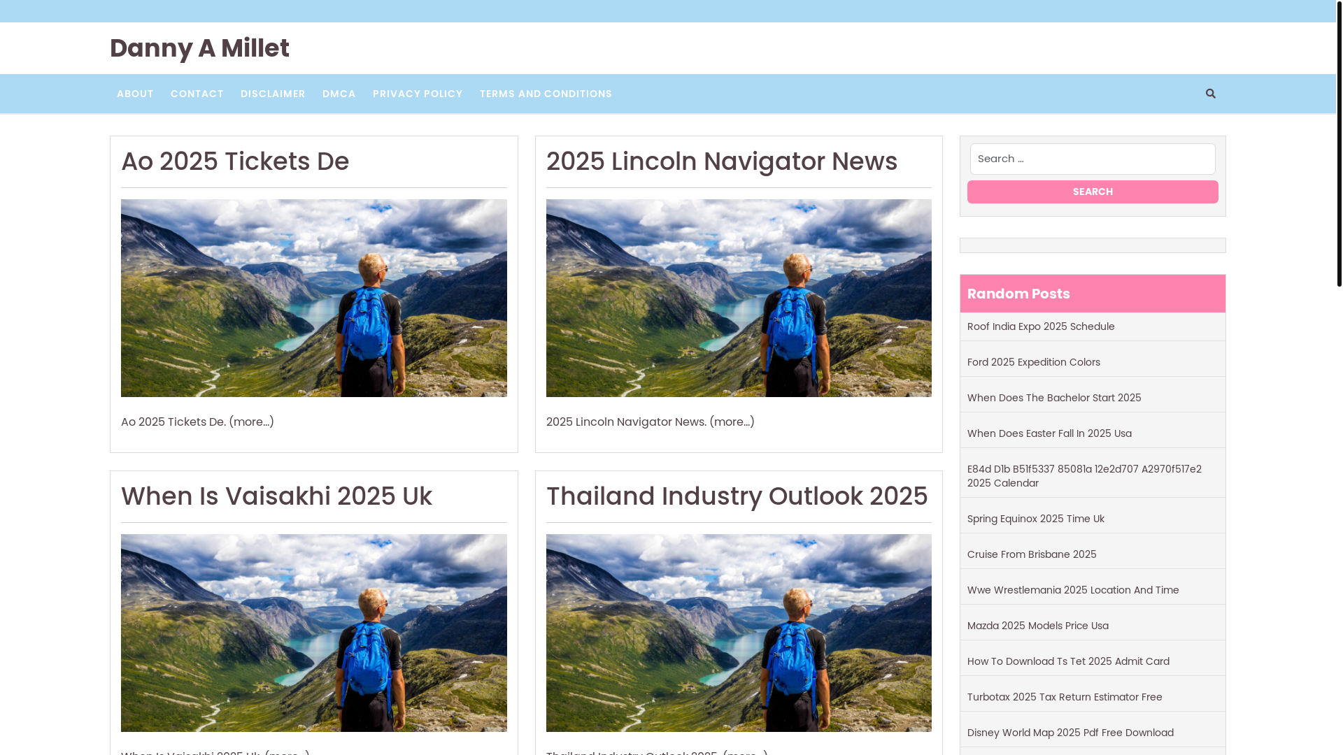 website screenshot of https://dannyamilletm.pages.dev/