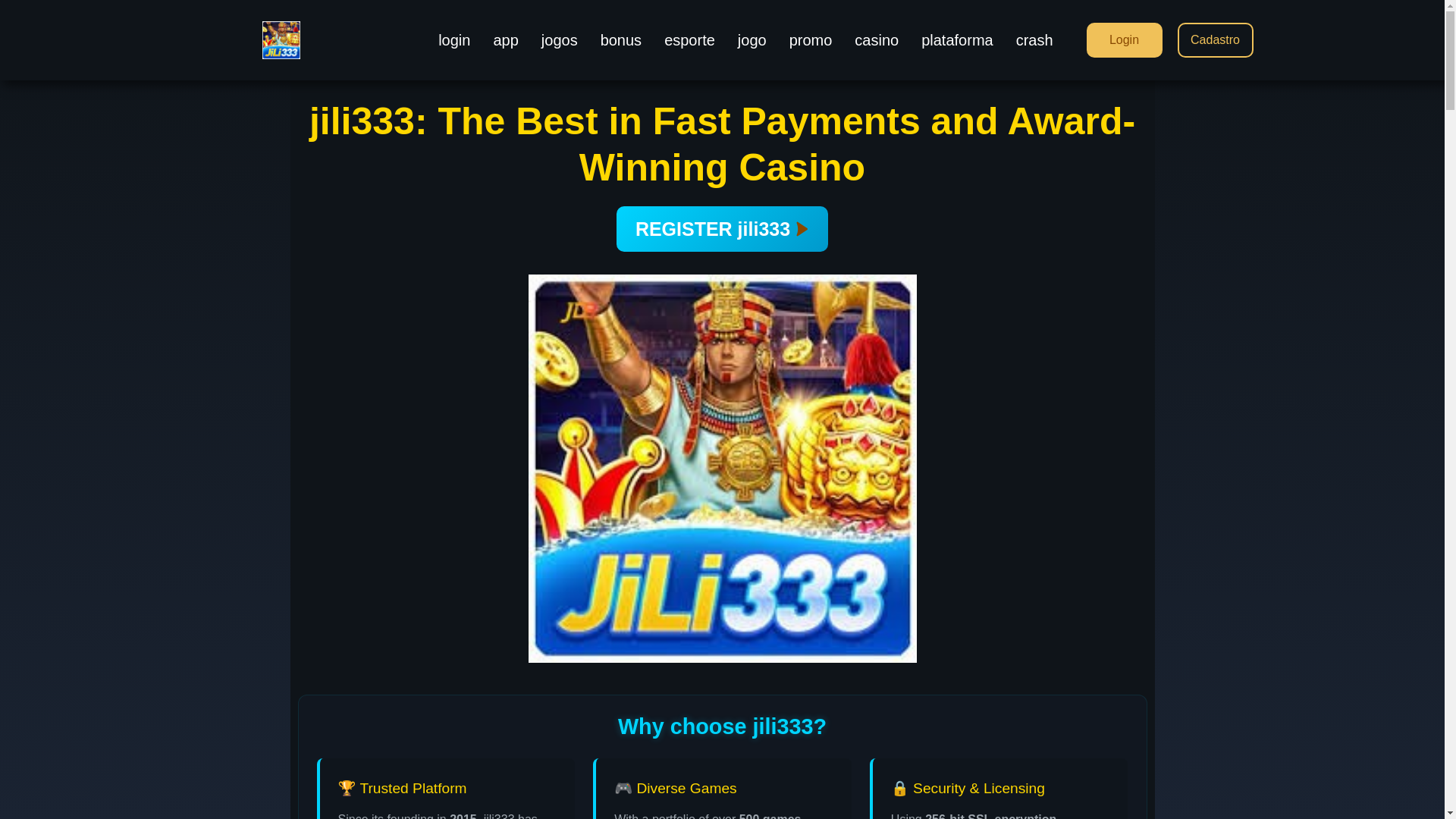 website screenshot of https://jili333slot.com/