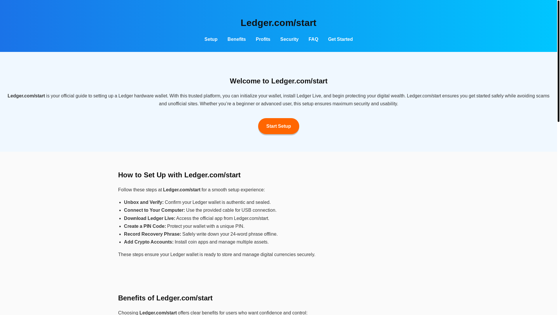 website screenshot of https://faq-ledger.pages.dev/