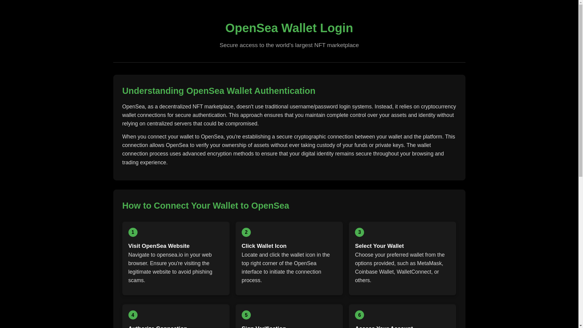 website screenshot of https://support-opensea-wallet.pages.dev/