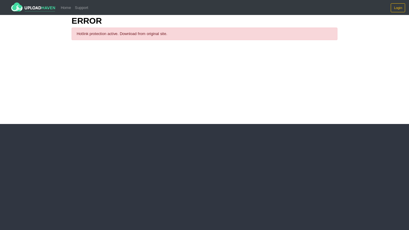 website screenshot of https://uploadhaven.com/download/2952f206a9293204045a8899a7b0765a