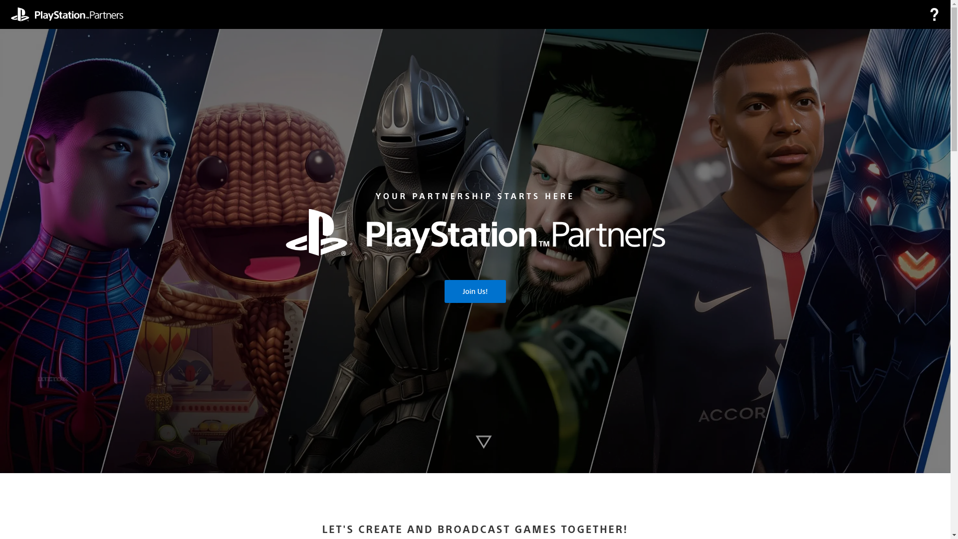 website screenshot of https://partners-sony.com/