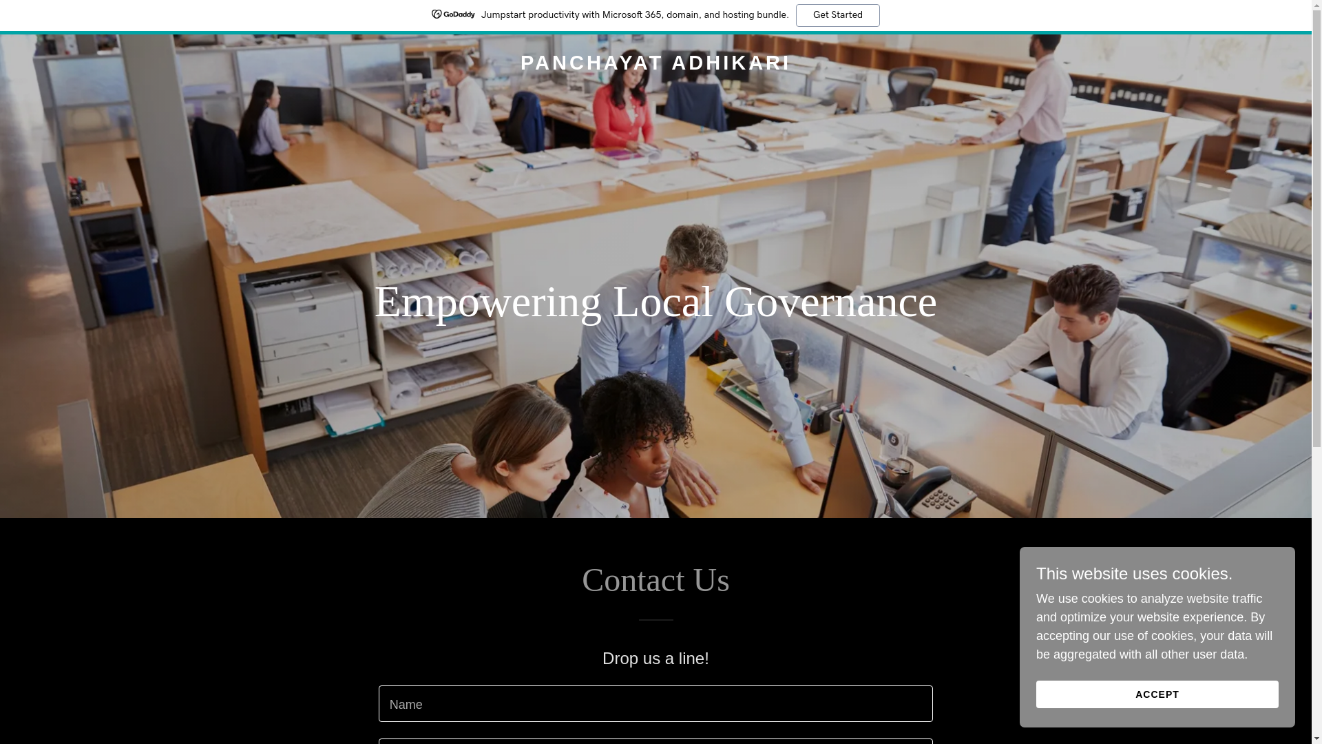 website screenshot of https://panchayatadhikari.com/
