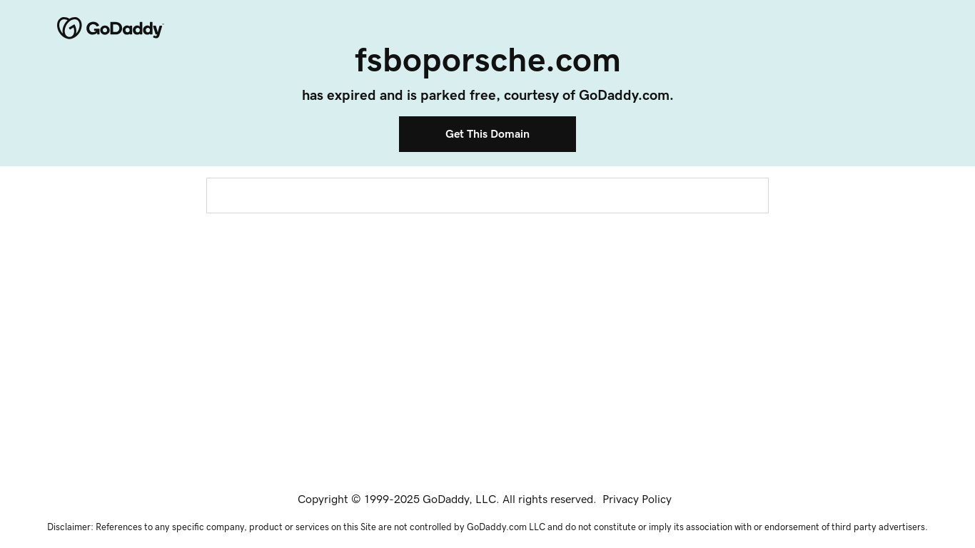 website screenshot of https://fsboporsche.com/