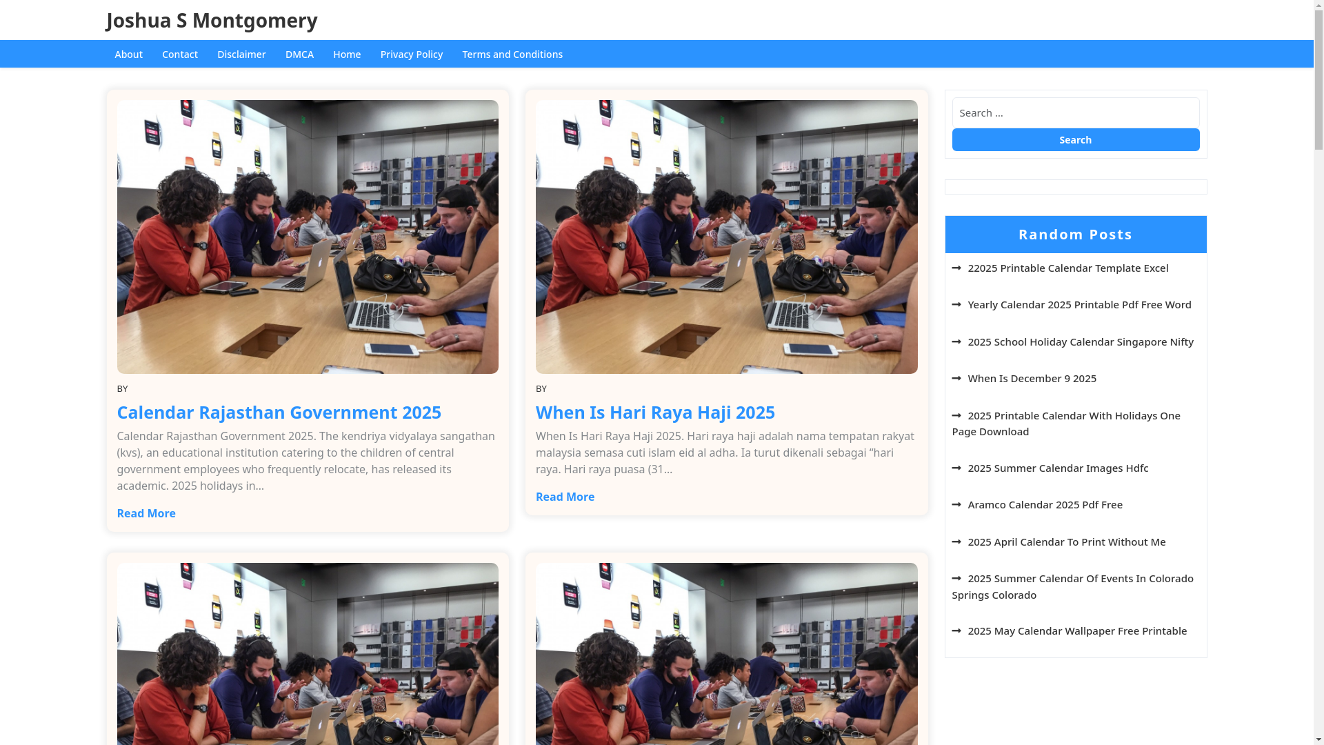 website screenshot of https://joshuasmontgomerys.pages.dev/