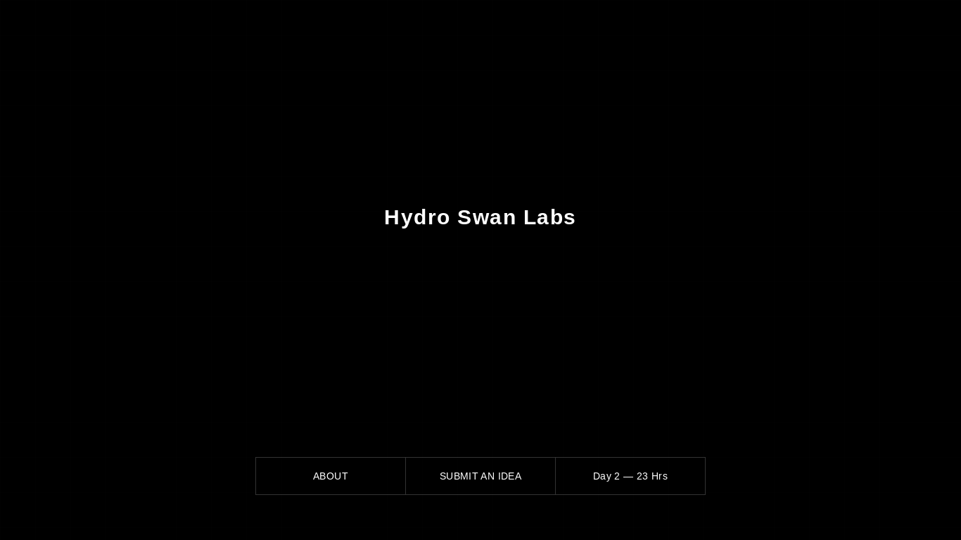 website screenshot of https://hydroswanlabs.com/