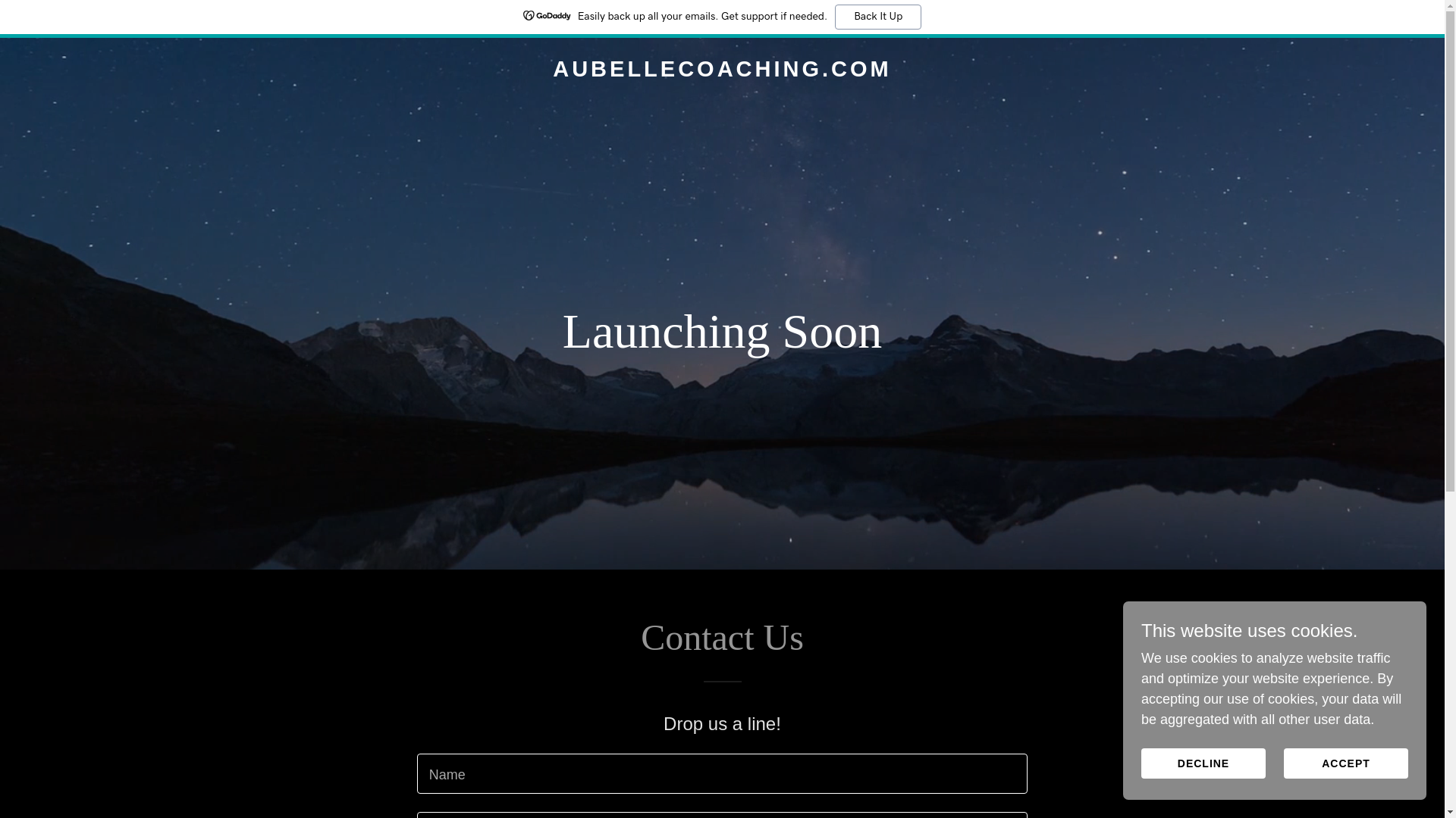 website screenshot of https://aubellecoaching.com/