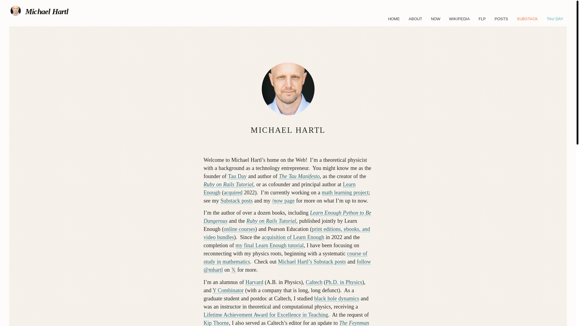 website screenshot of https://michaelhartl-com.pages.dev/