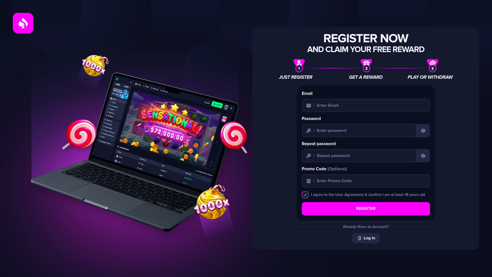 website screenshot of https://jenibet.com/