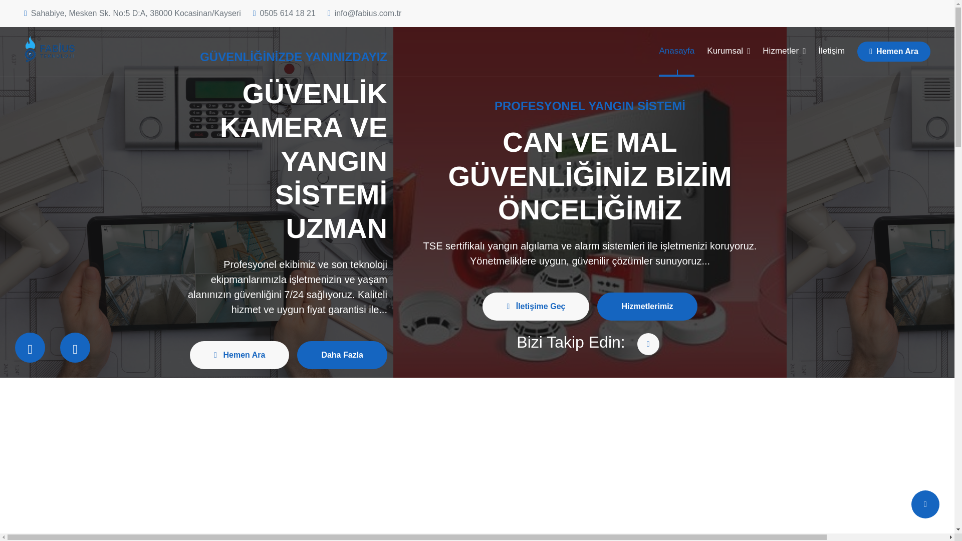 website screenshot of https://sivasguvenliksistemleri.com.tr/