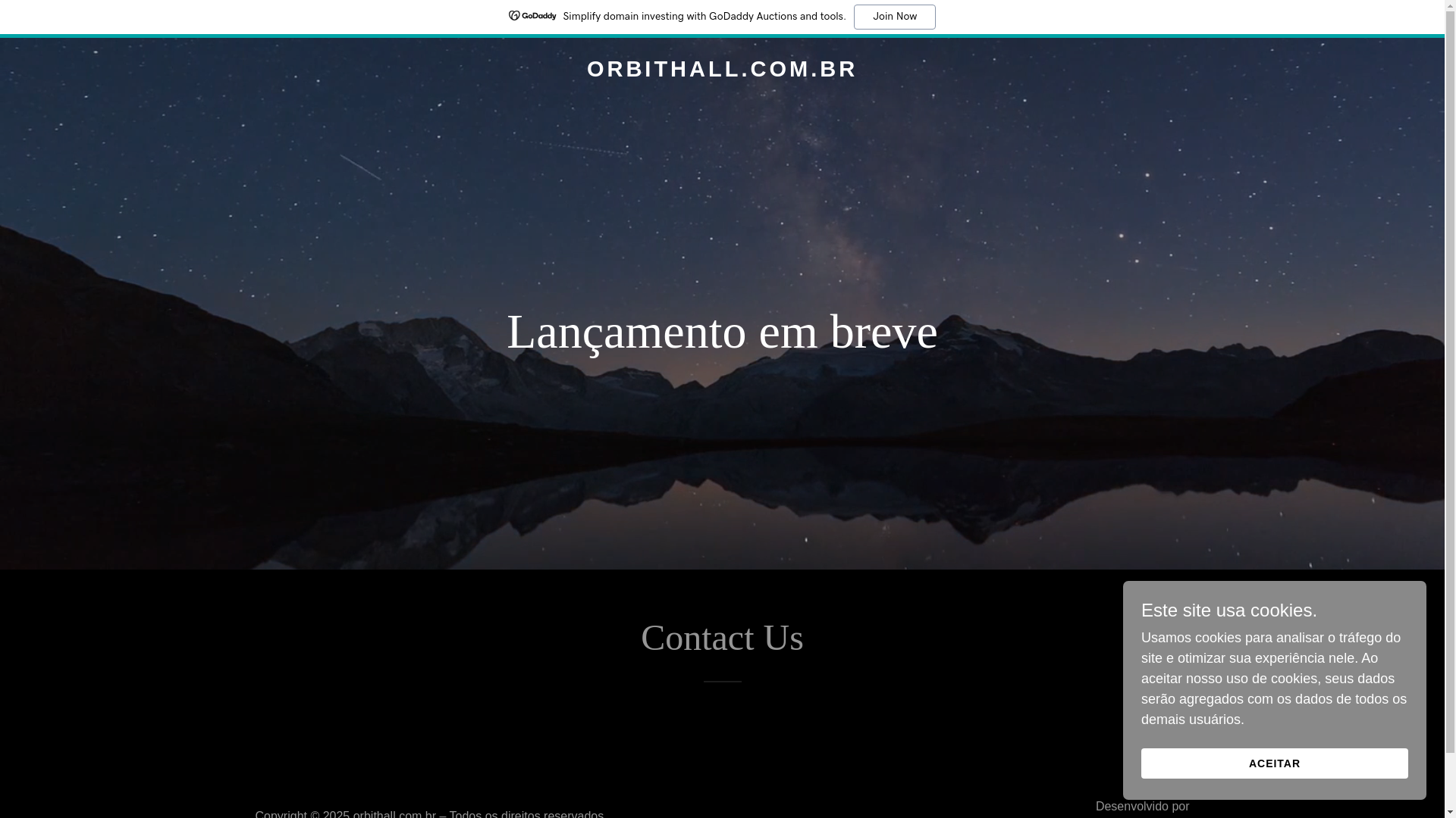 website screenshot of https://orbithall.com.br/