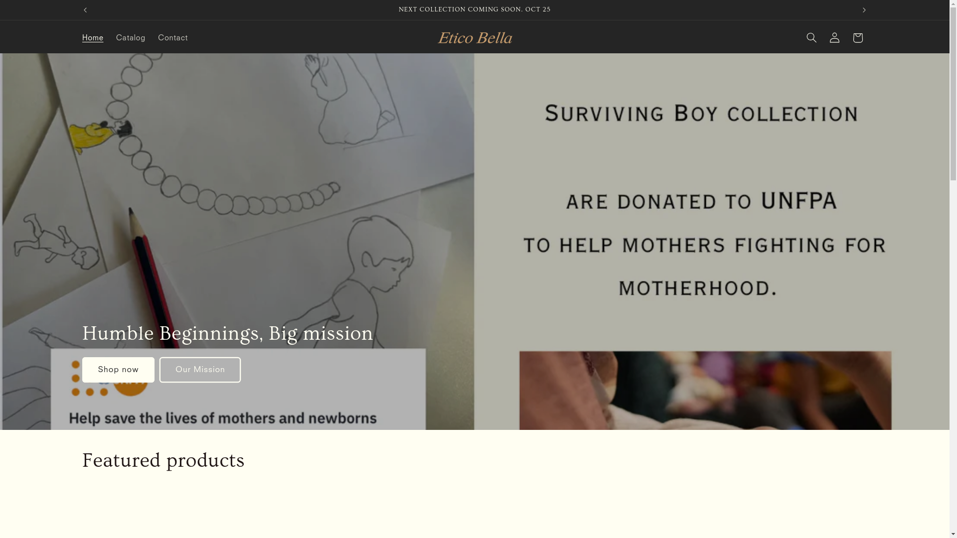 website screenshot of https://eticobella.com/