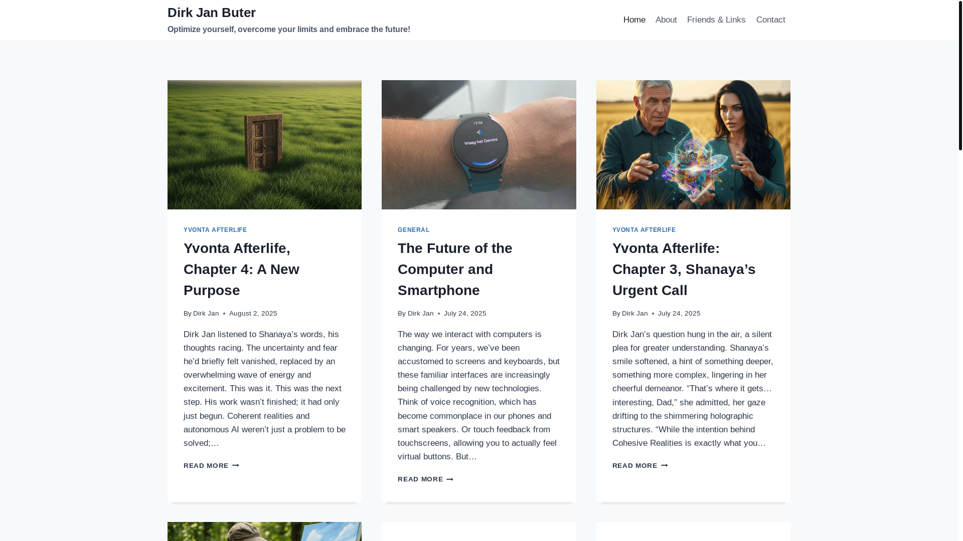 website screenshot of https://dirkjanbutter.com/