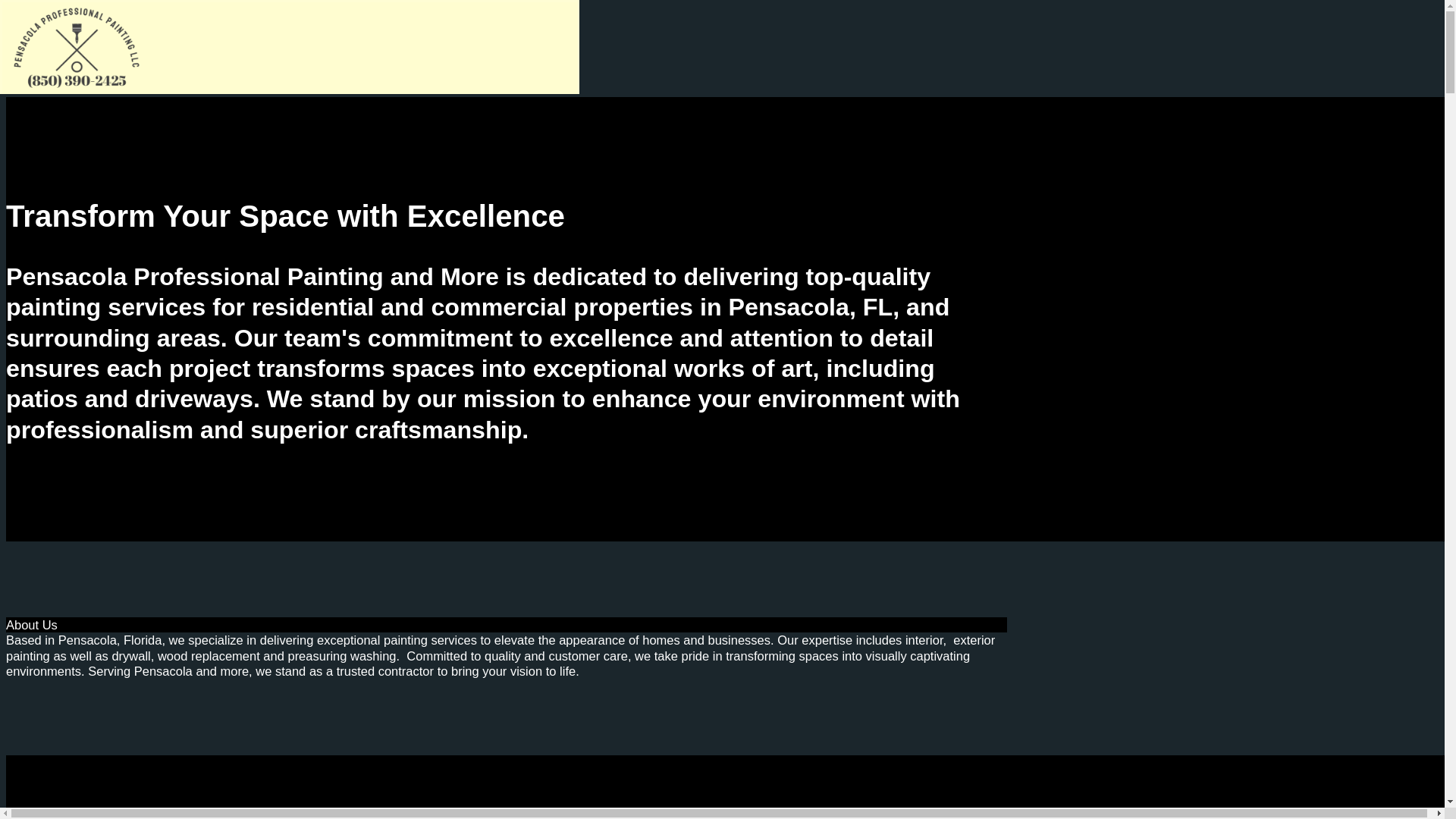 website screenshot of https://pensacola-professional-painting-and-more.com/