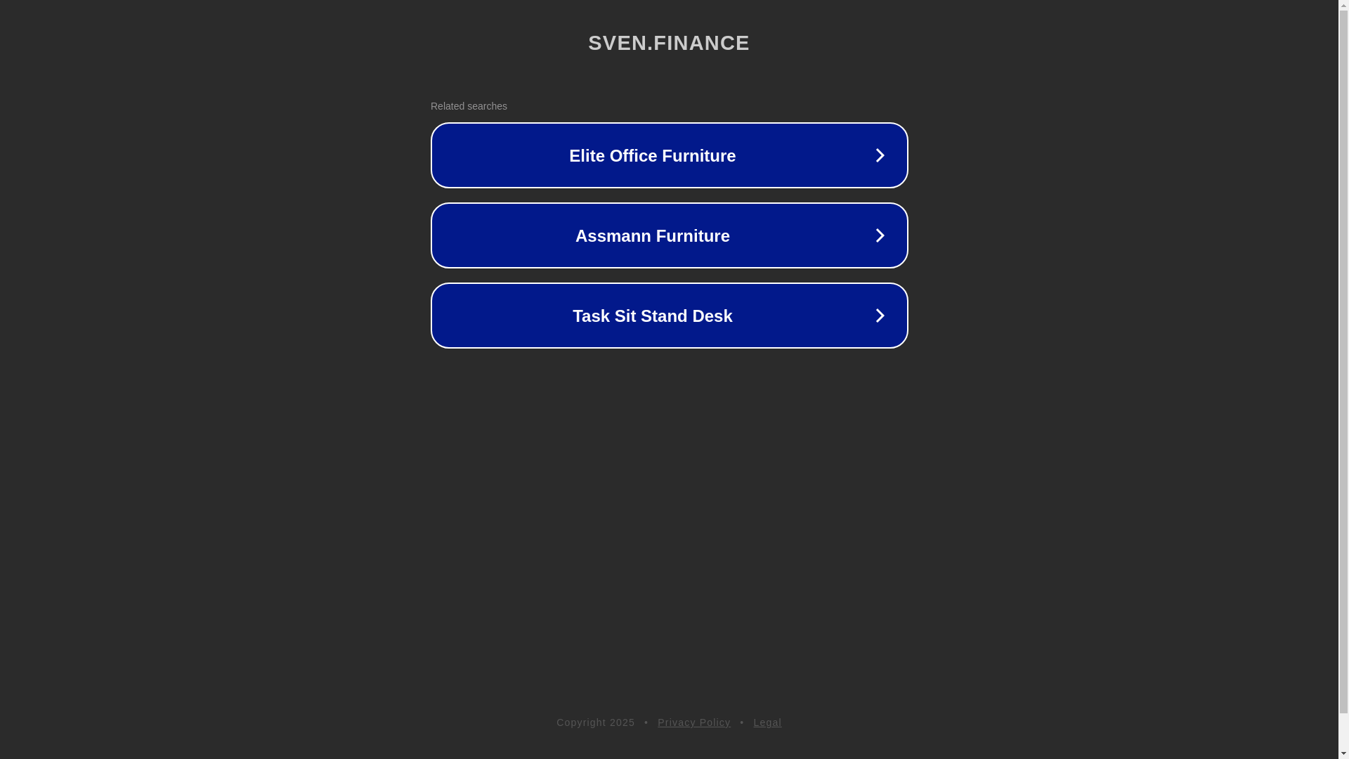 website screenshot of https://sven.finance/