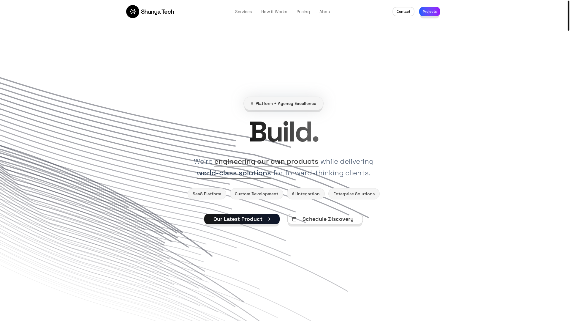 website screenshot of https://shunya-tech.pages.dev/