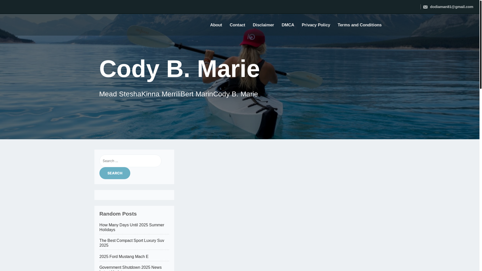 website screenshot of https://codybmarie.pages.dev/