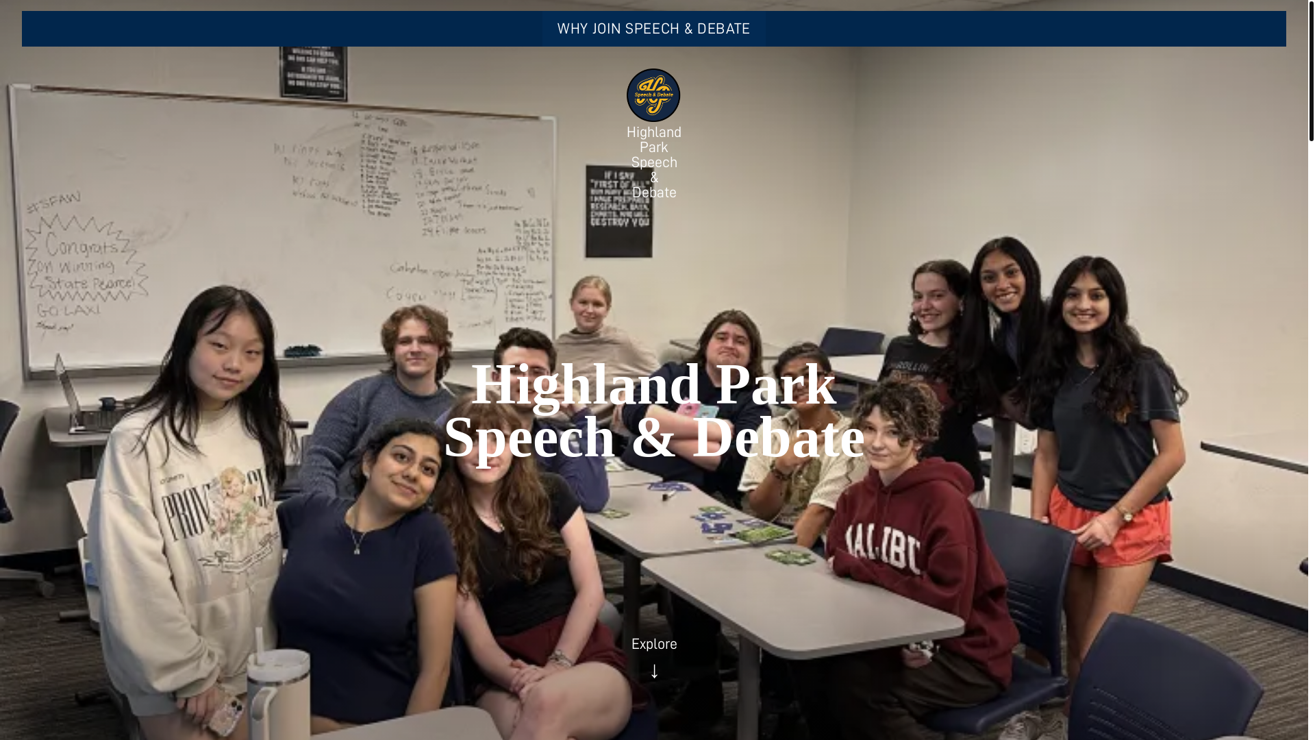website screenshot of https://hp-speech-debate.com/