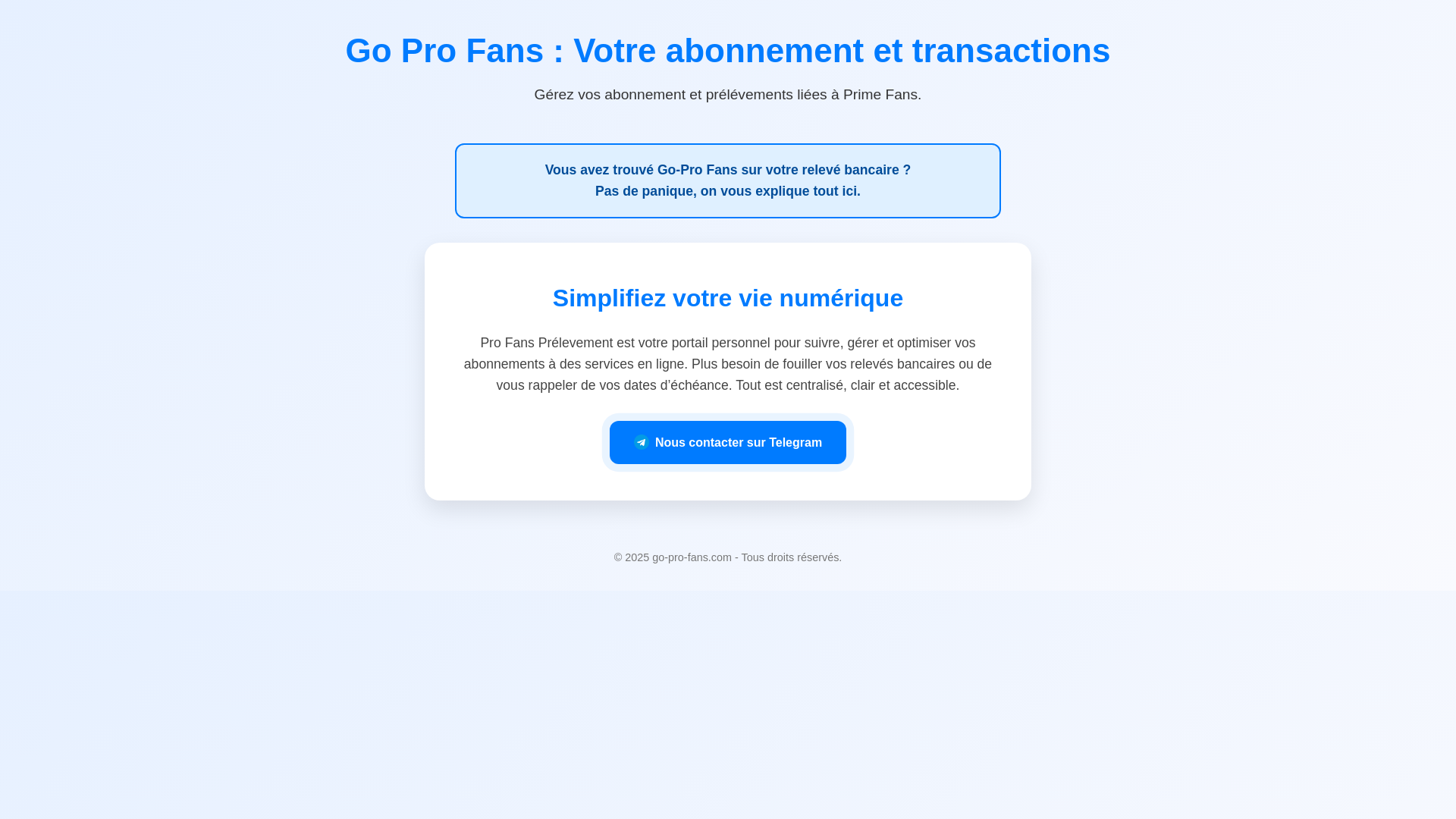 website screenshot of https://go-pro-fans.com/