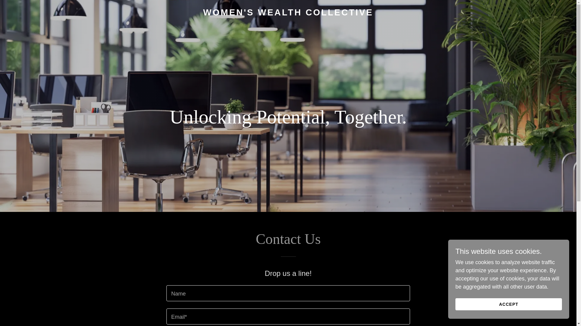 website screenshot of https://womenswealthcollective.org/